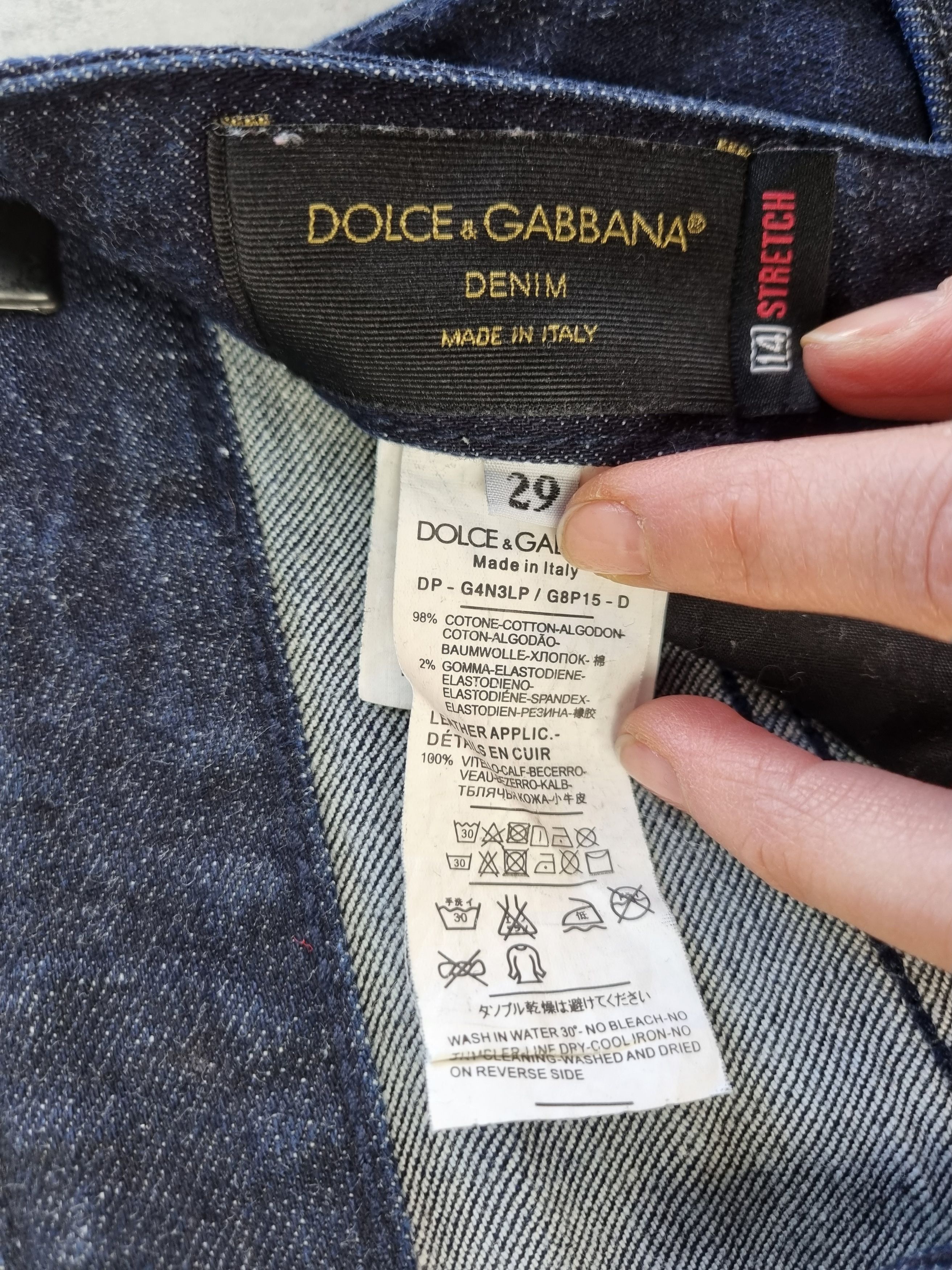Dolce & Gabbana RRP 800$ SOLD OUT Crown and Bee Skinny Jeans Size US 29 - 9 Thumbnail