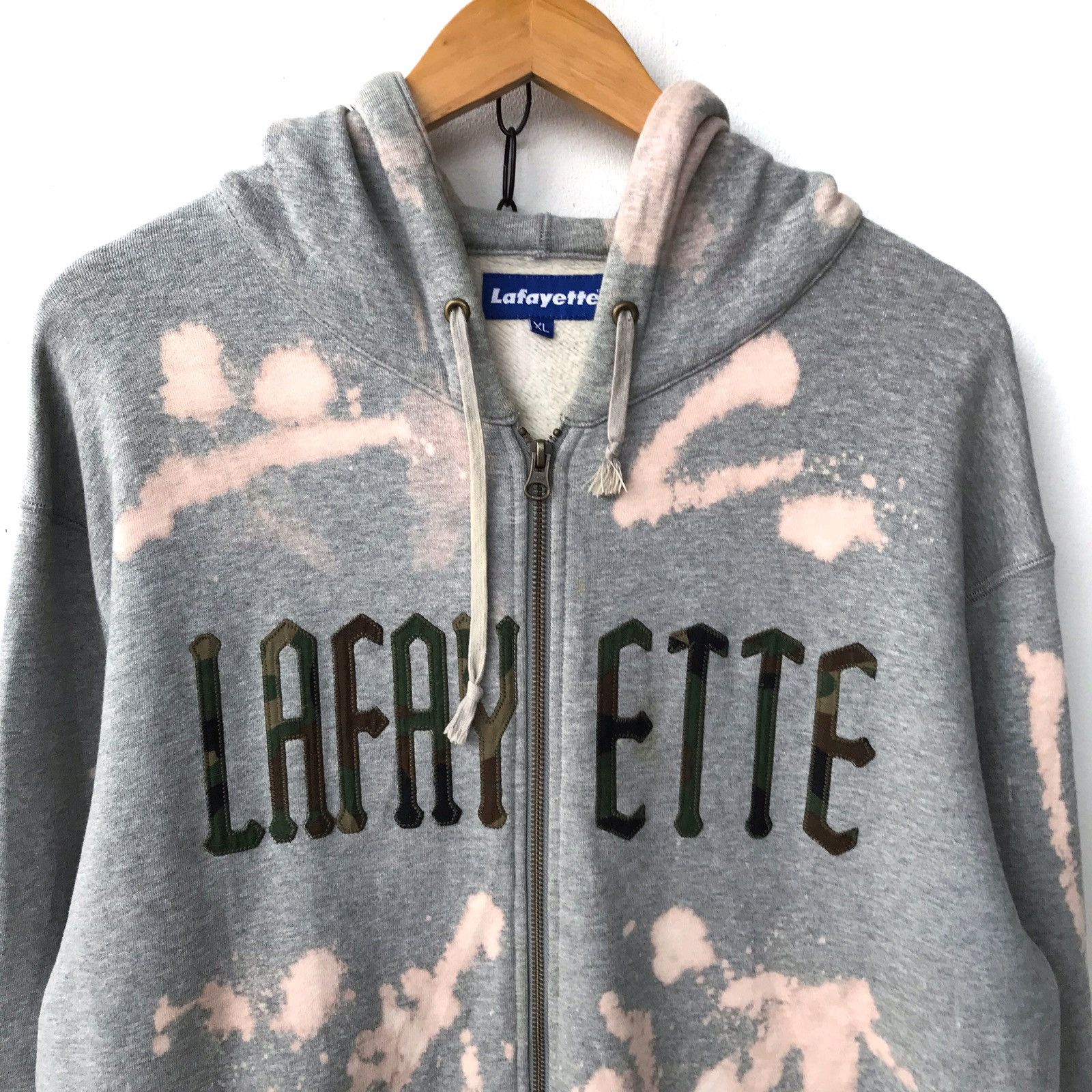 Galeries Lafayette × Lafayette 148 Lafayette USA Spellout Camo Logo Semen Dyed Hoodie Sweater Size US M / EU 48-50 / 2 - 2 Thumbnail
