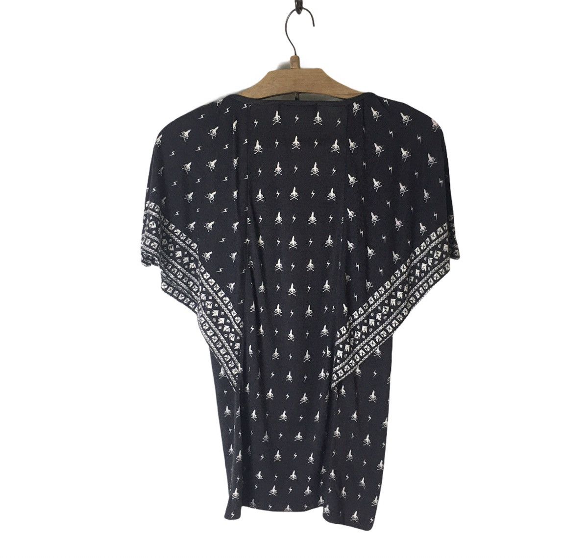Hysteric Glamour × If Six Was Nine Rare Hysteric Glamour Skull Monogram Overprint Boho Tee Size M / US 6-8 / IT 42-44 - 2 Thumbnail