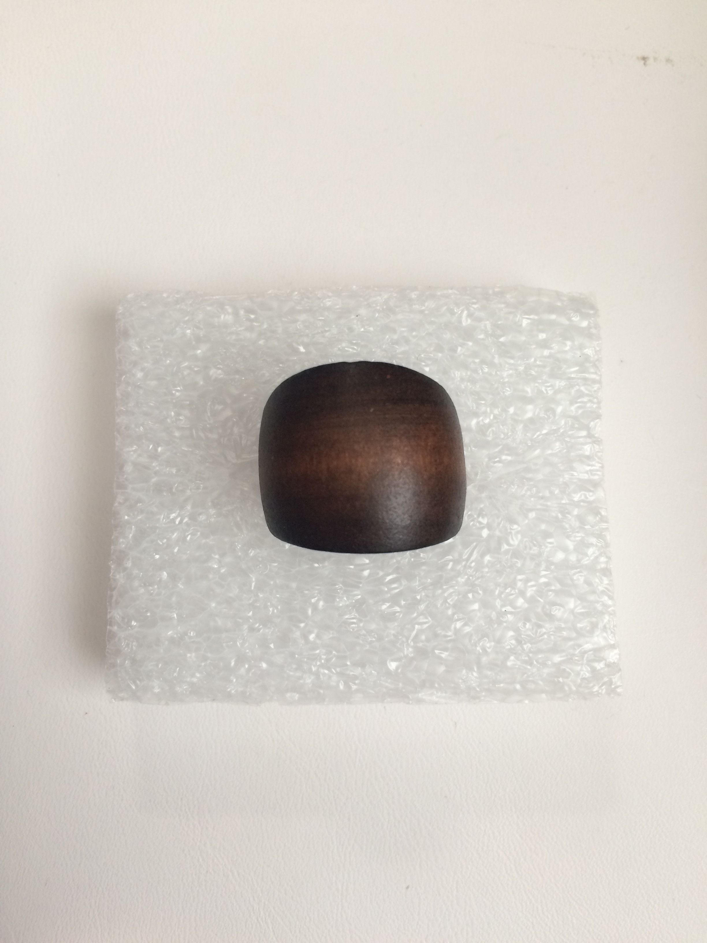 Handmade Red Wooden Ring - Size 8 Size ONE SIZE - 1 Thumbnail