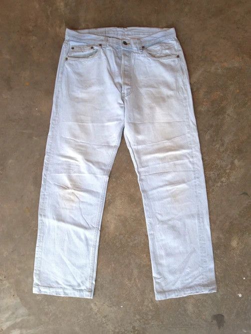 image of Levis x Vintage 80's Vintage Levi's 501 Made In Usa Distressed Jeans 34X29 in Blue, Men's