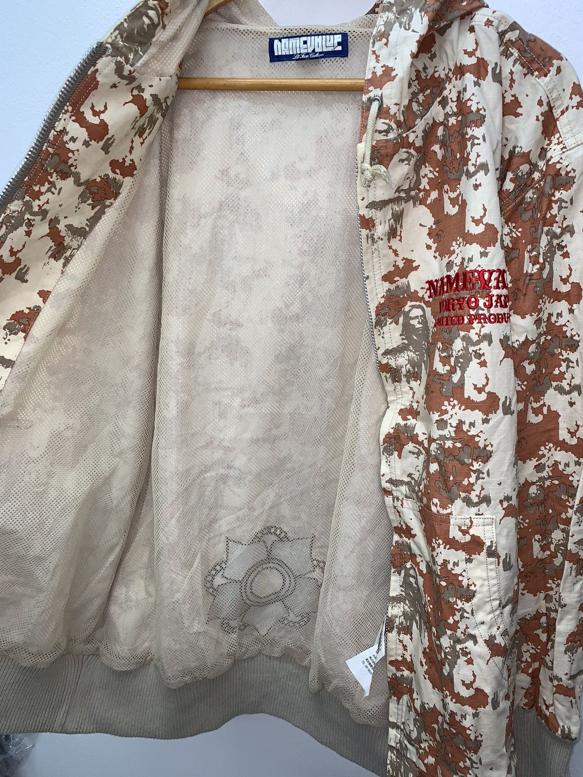 Japanese Brand MadeinJapan NameValve Toshiyuki Camo zip up hoodie jackey Size US XL / EU 56 / 4 - 4 Thumbnail