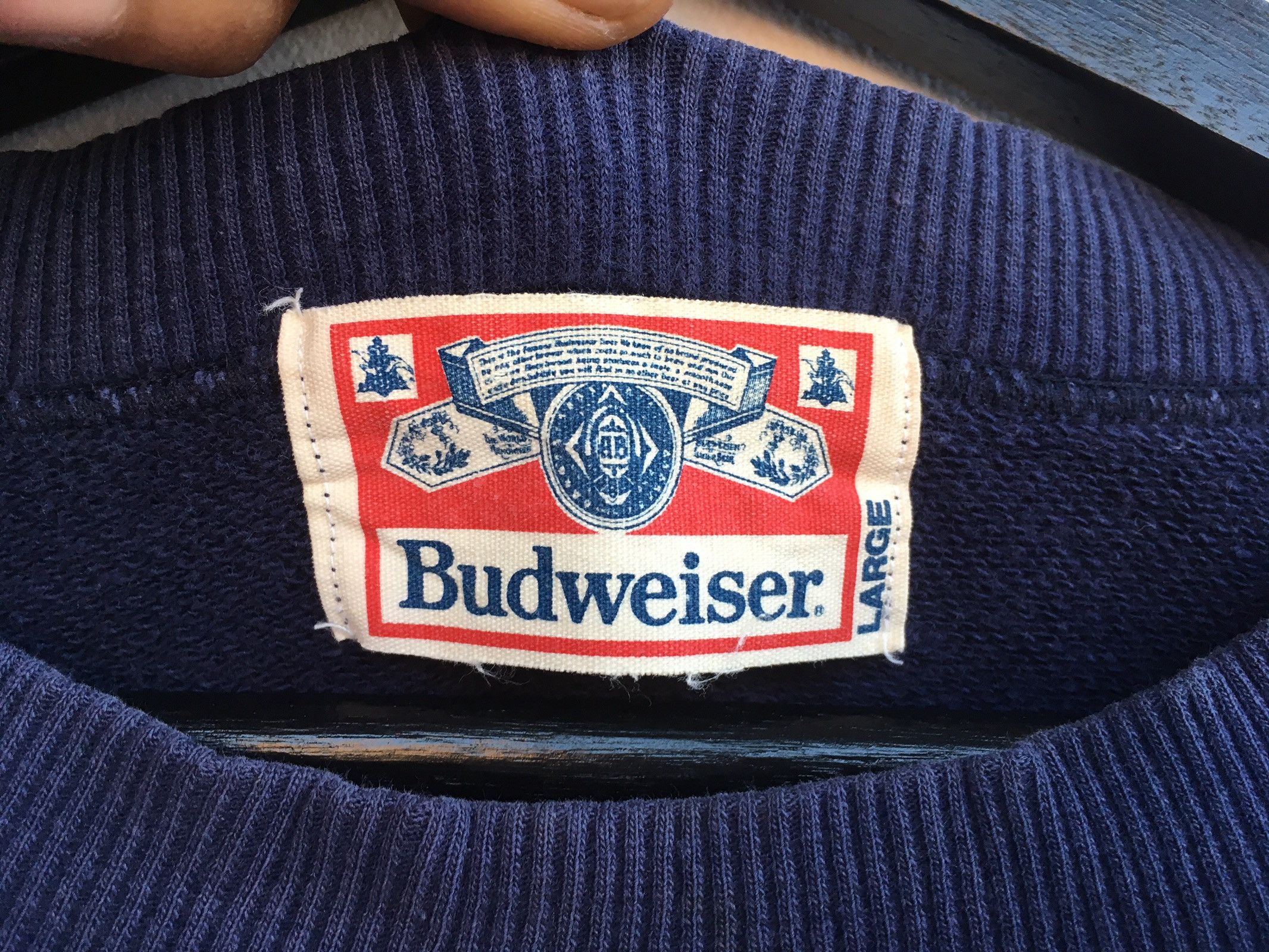 Budweiser × Vintage ‼️ BUDWEISER King Of Beer Biglogo Sweatshirt Pullover Size US M / EU 48-50 / 2 - 3 Thumbnail