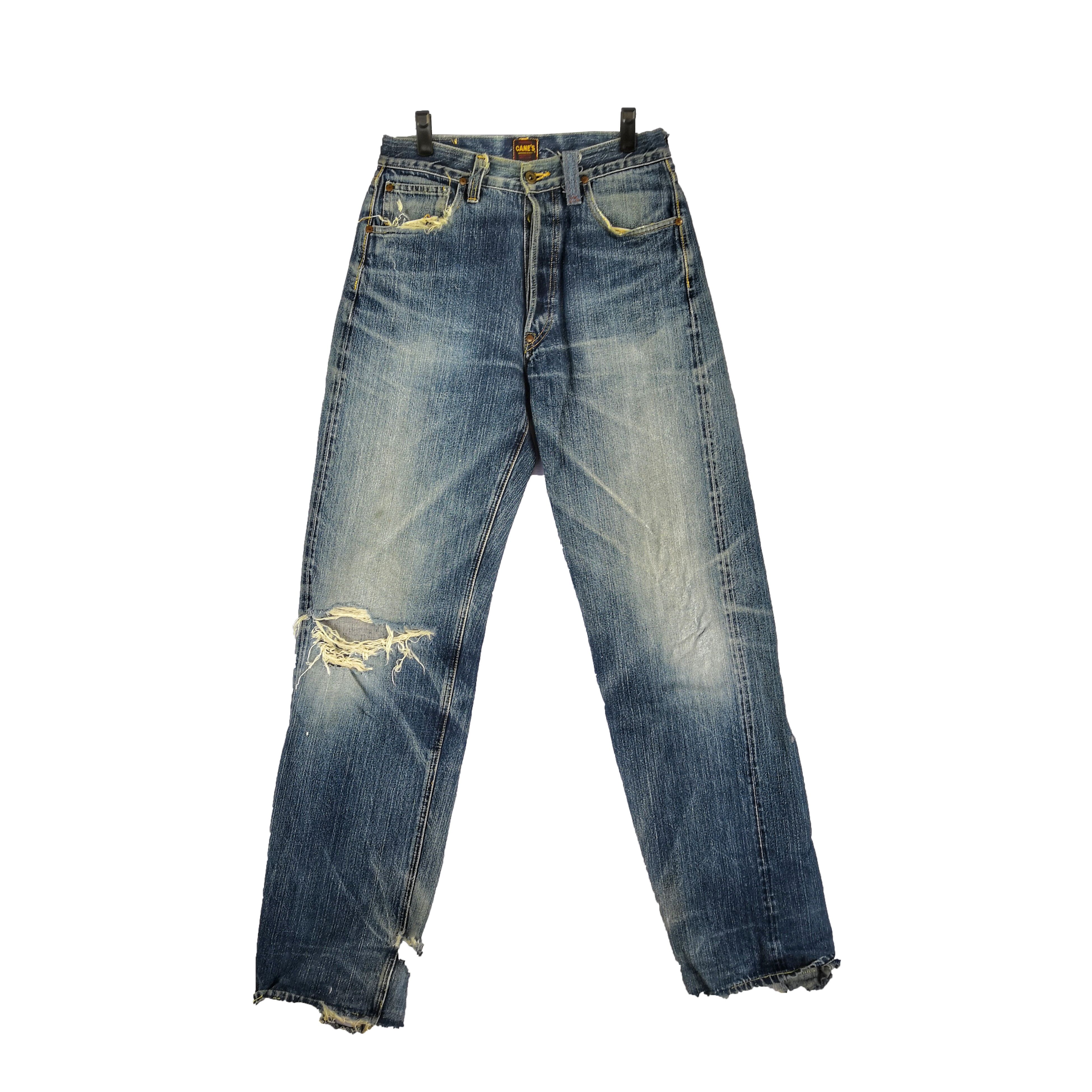 Vintage Sugar Canes Jeans Distressed Selvedge Denim Pants