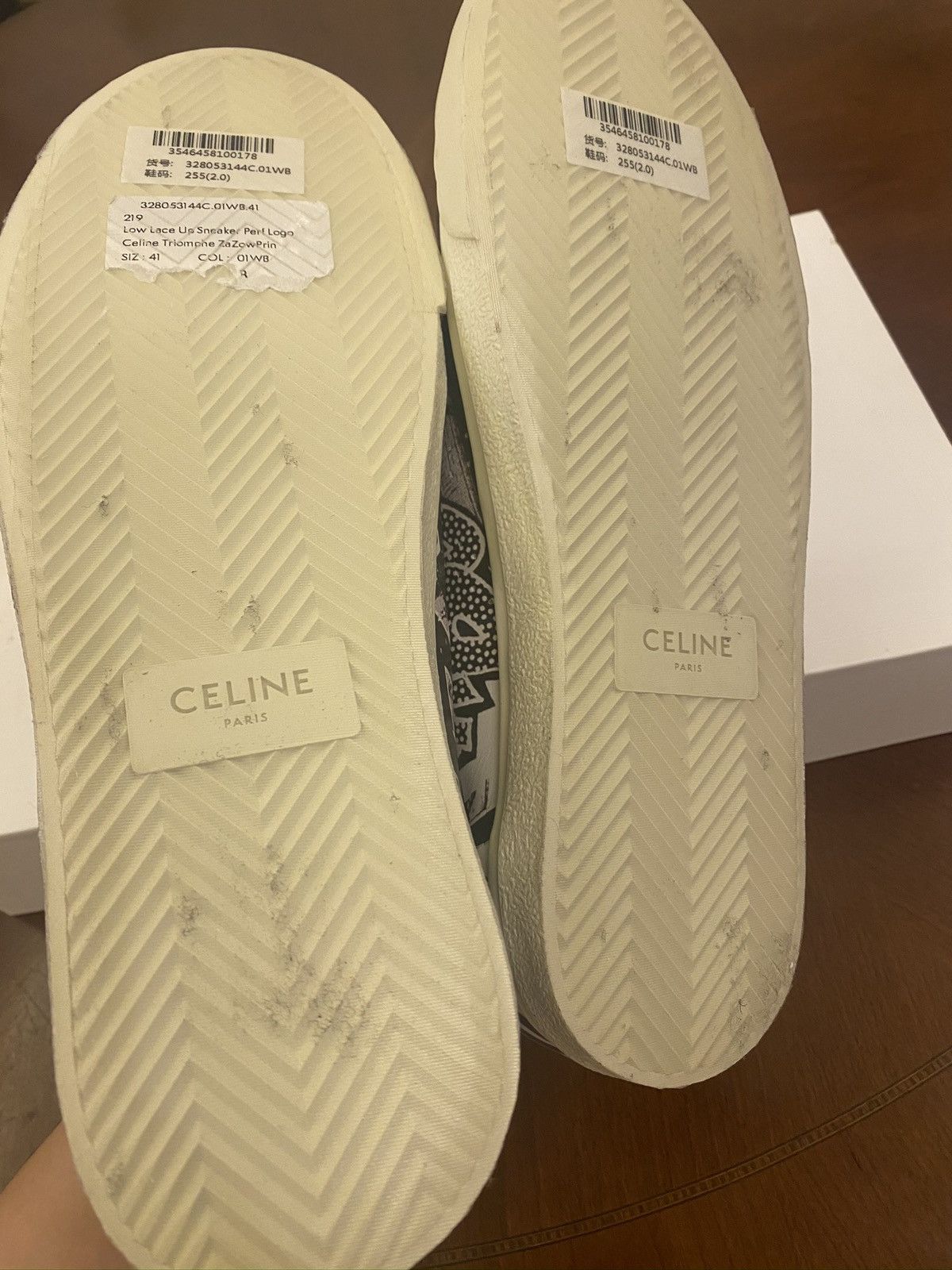 Celine × Hedi Slimane Rare-Celine artist collaboration low-top sneaker Size US 8 / EU 41 - 7 Thumbnail