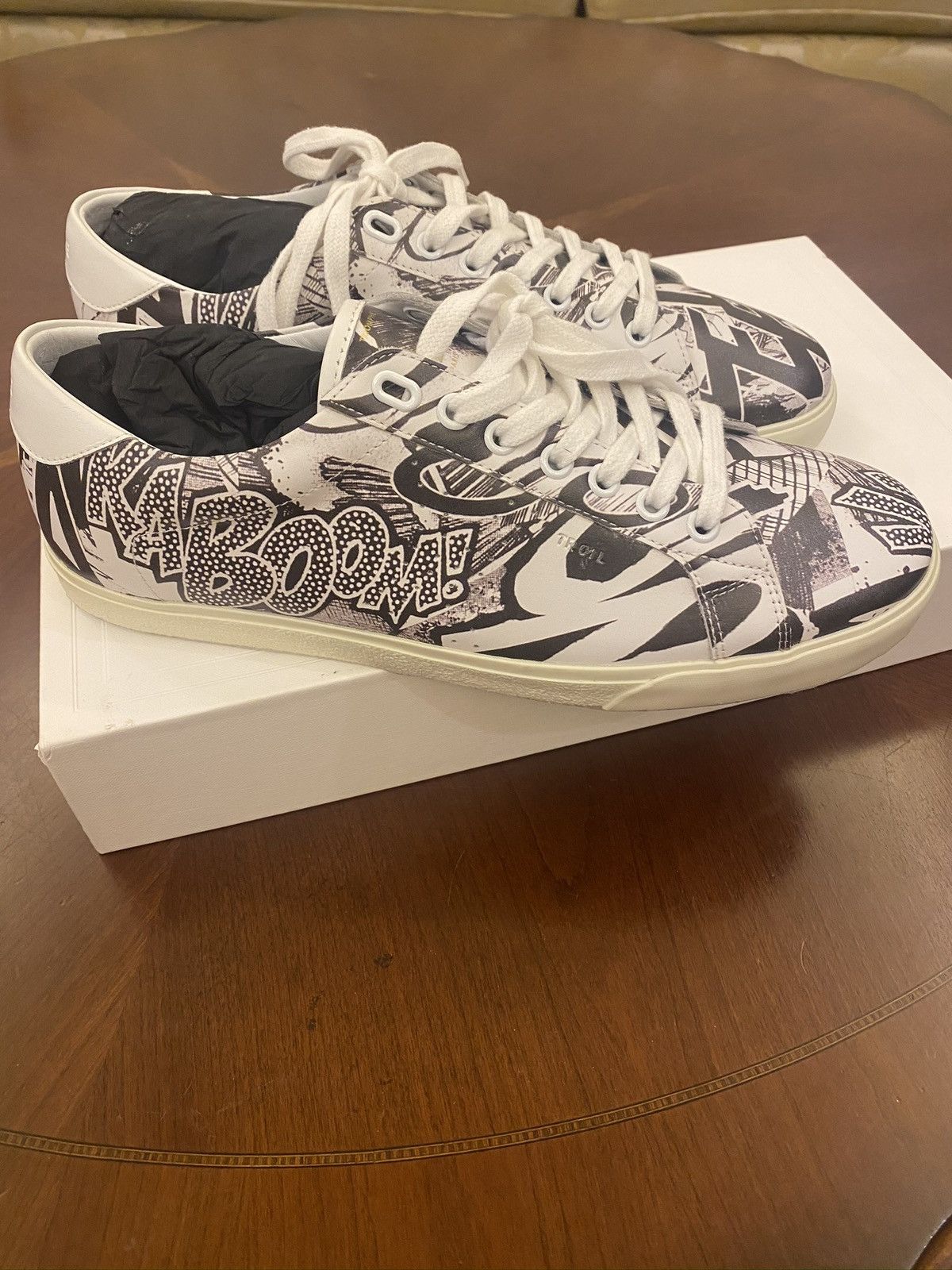 Celine × Hedi Slimane Rare-Celine artist collaboration low-top sneaker Size US 8 / EU 41 - 4 Thumbnail