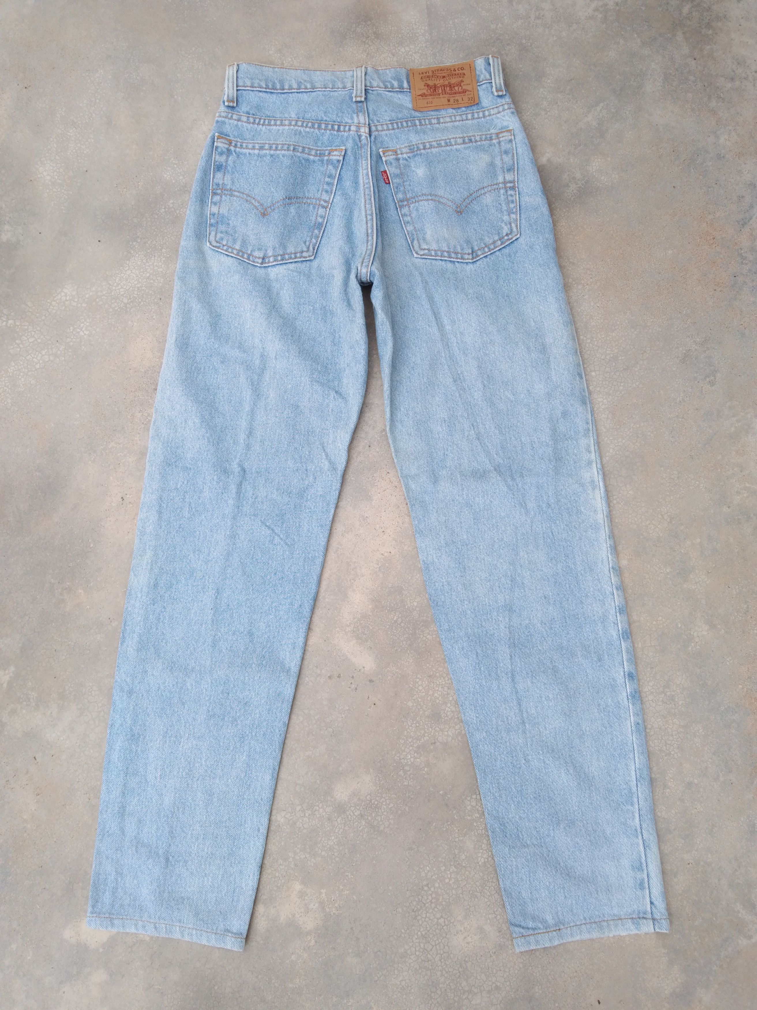 Levi's 90s Vintage Levi's Jeans 610 Made In USA Light Wash 27x30 Size US 27 - 2 Thumbnail