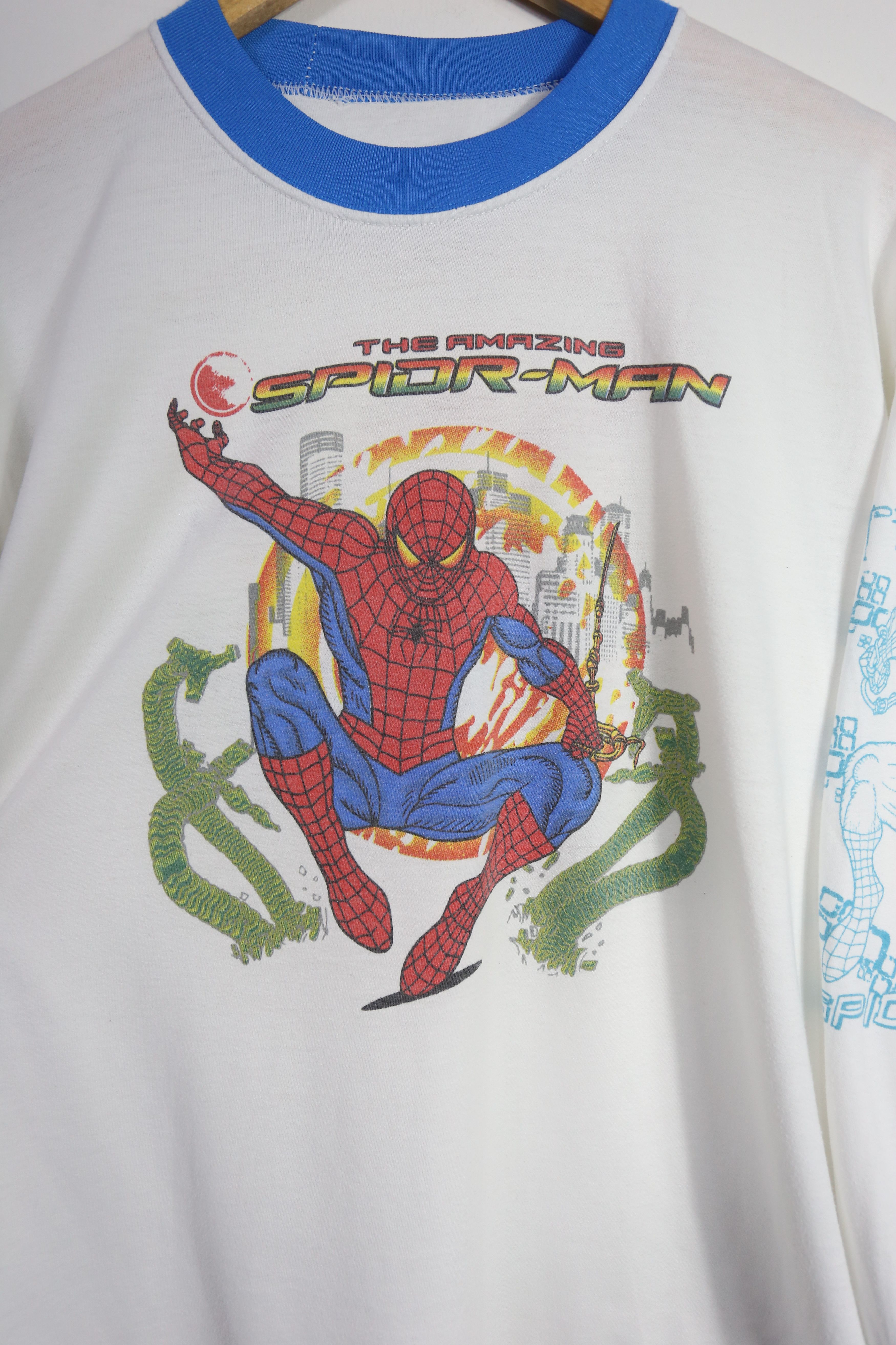 Marvel Comics × Vintage Vintage 90s The Amazing Spider Man Marvel Comics Kids tees Size US M / EU 48-50 / 2 - 2 Thumbnail