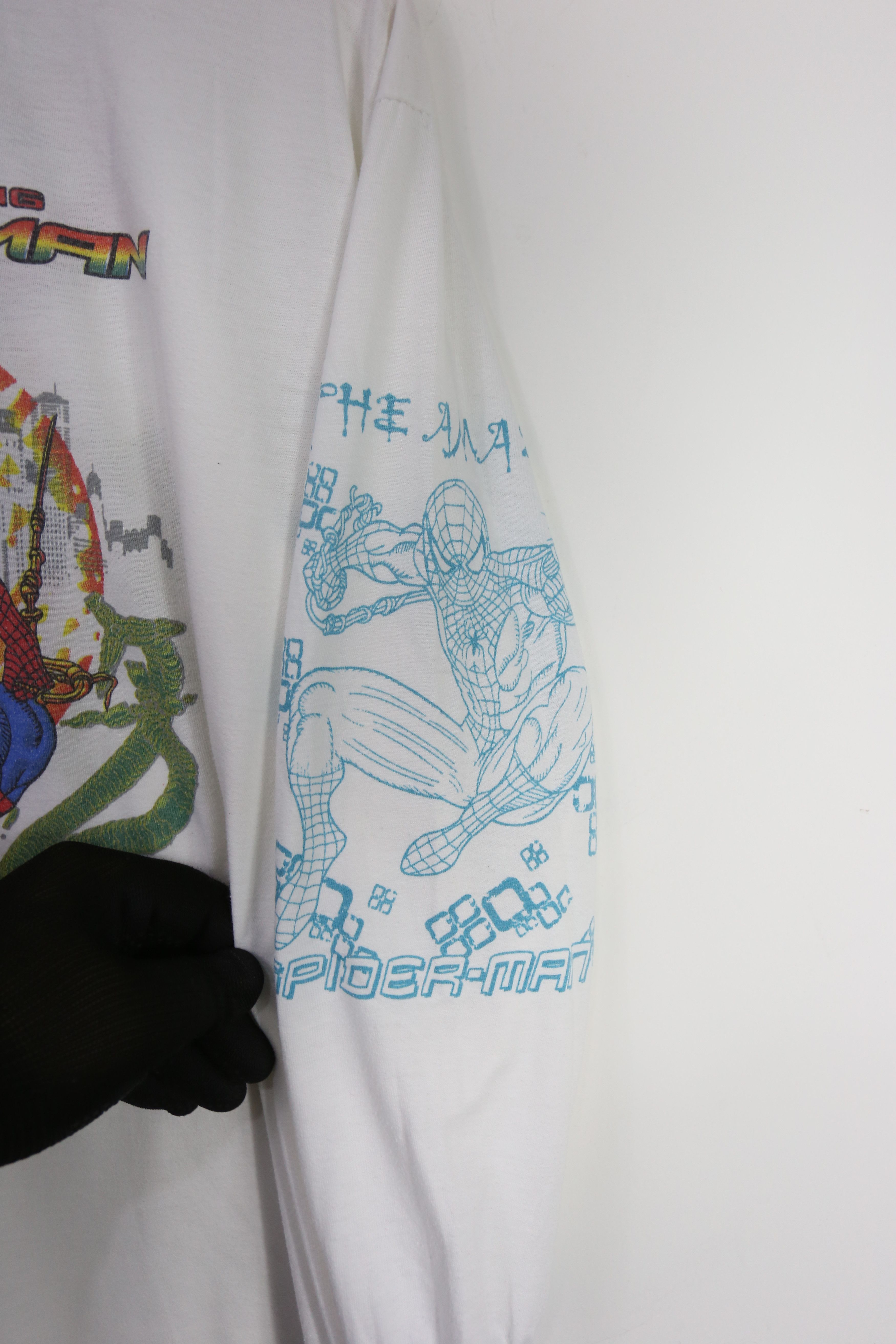 Marvel Comics × Vintage Vintage 90s The Amazing Spider Man Marvel Comics Kids tees Size US M / EU 48-50 / 2 - 3 Thumbnail