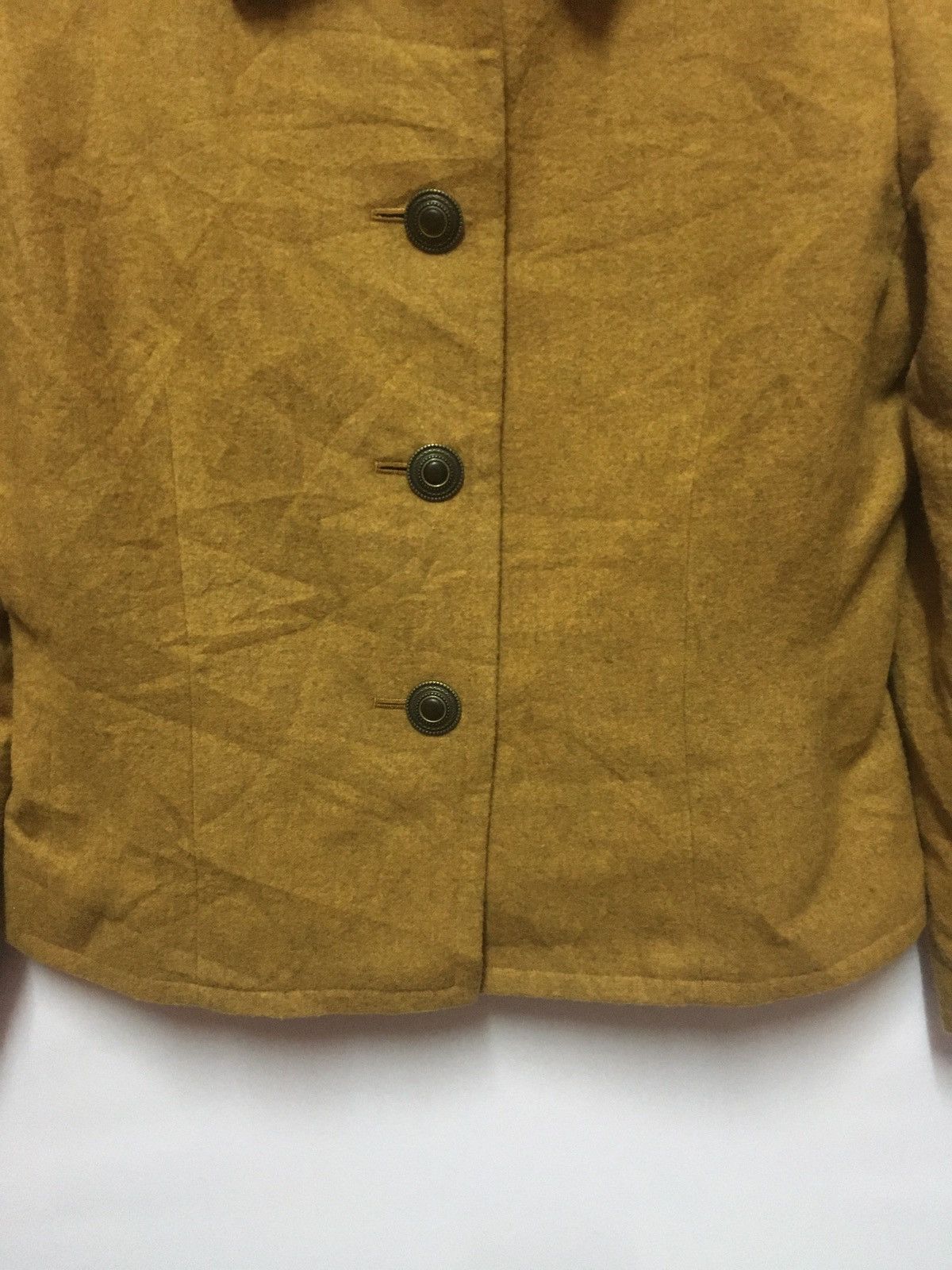 Yves Saint Laurent VINTAGE WOOL YSL BUTTON UP Size 38S - 3 Thumbnail