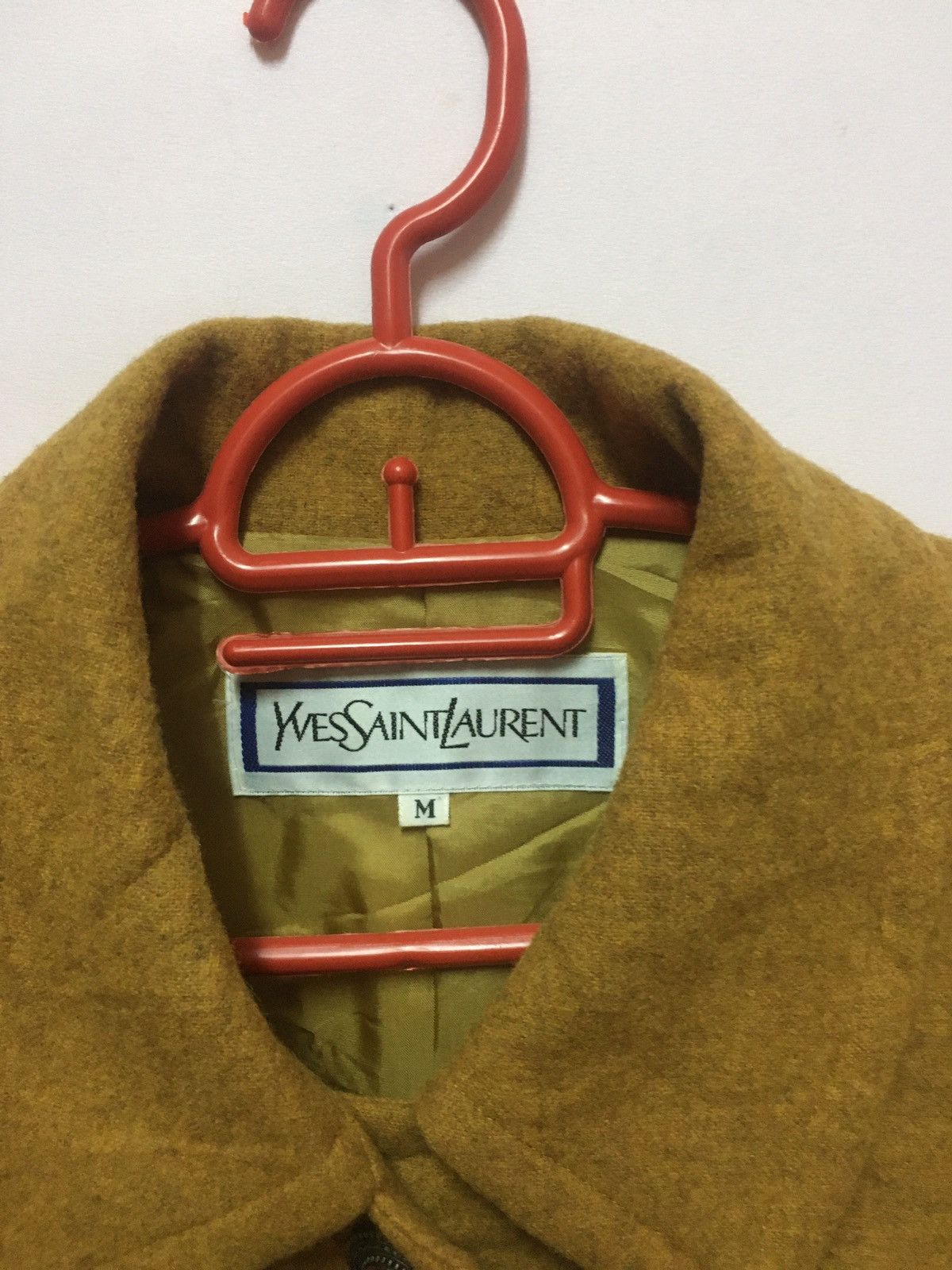 Yves Saint Laurent VINTAGE WOOL YSL BUTTON UP Size 38S - 6 Thumbnail