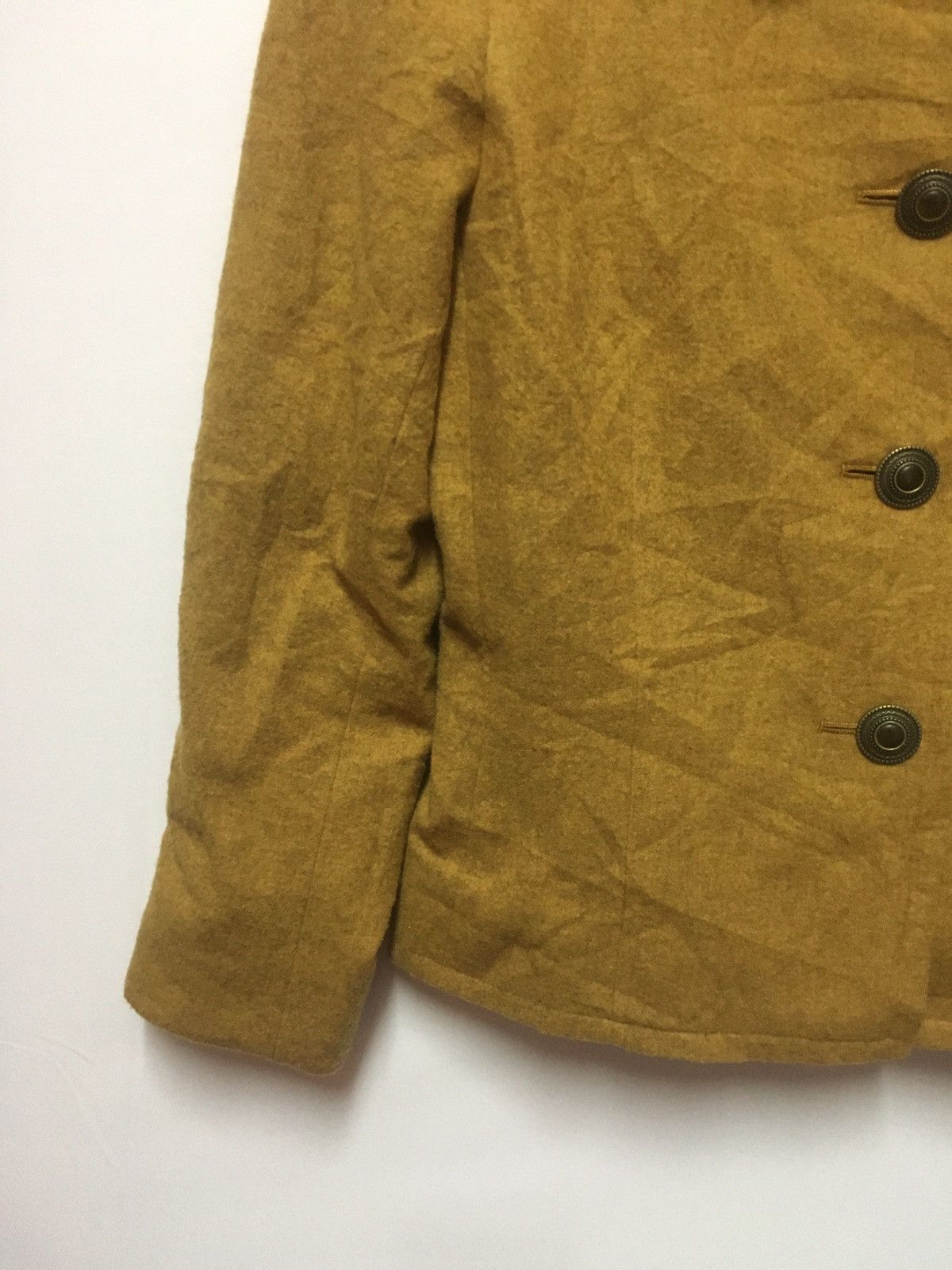 Yves Saint Laurent VINTAGE WOOL YSL BUTTON UP Size 38S - 2 Thumbnail