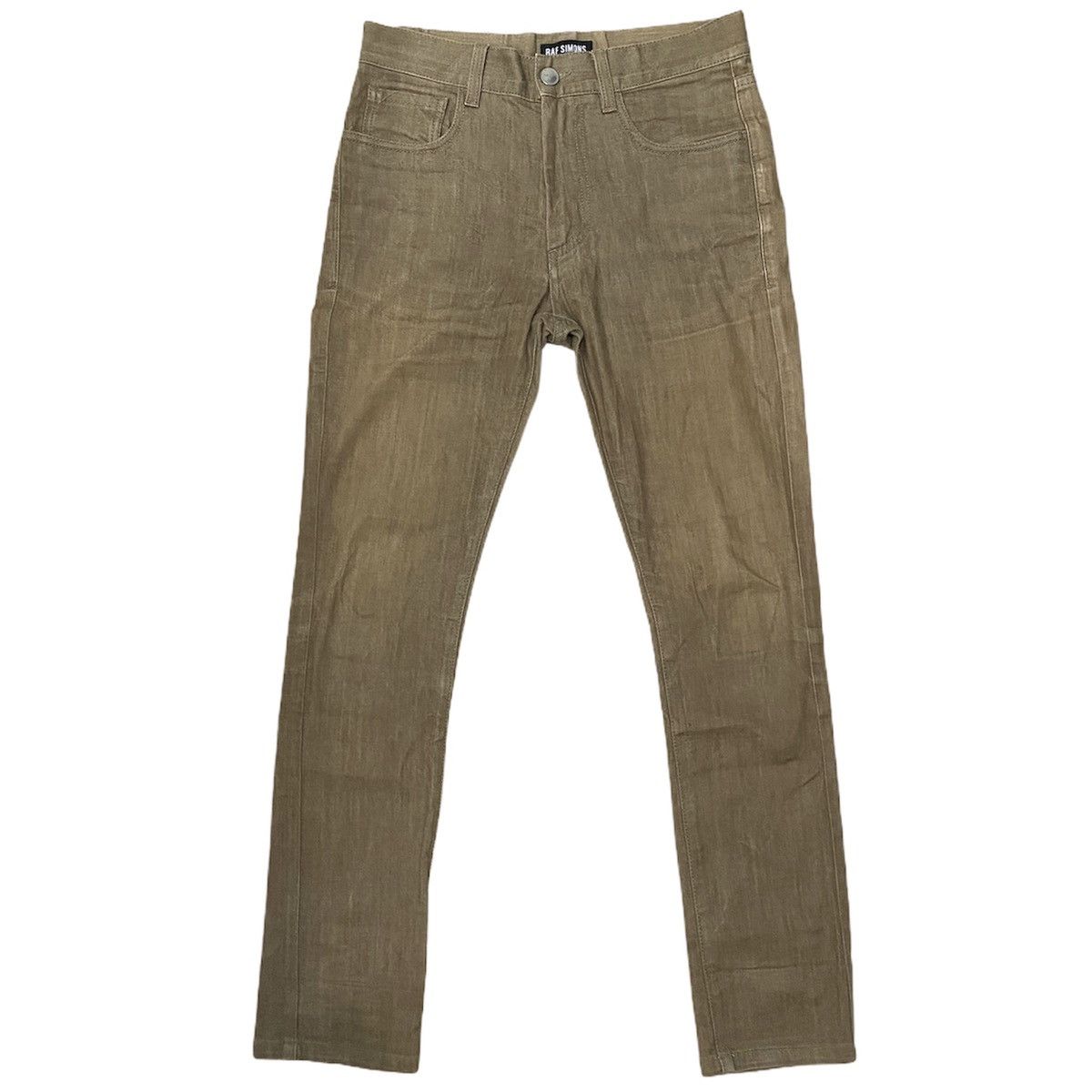 Raf Simons SS15 Runway Gold Brown RS Patch Jeans Size US 29 - 3 Thumbnail