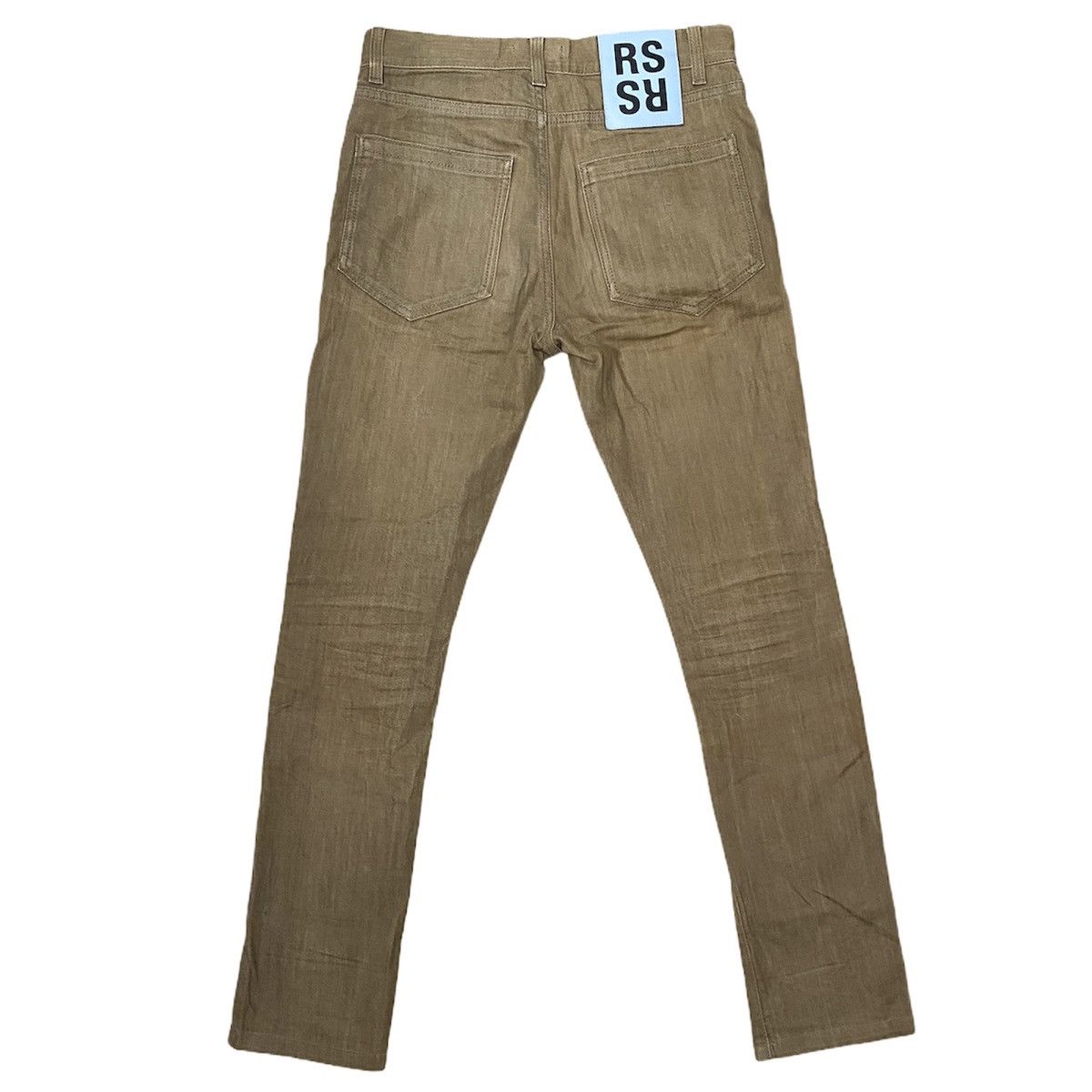 Raf Simons SS15 Runway Gold Brown RS Patch Jeans Size US 29 - 2 Thumbnail