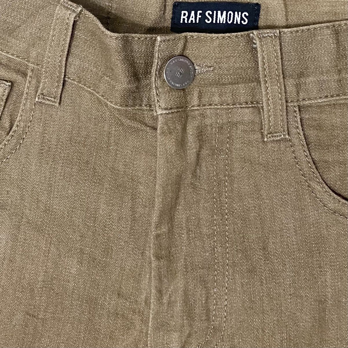 Raf Simons SS15 Runway Gold Brown RS Patch Jeans Size US 29 - 4 Thumbnail