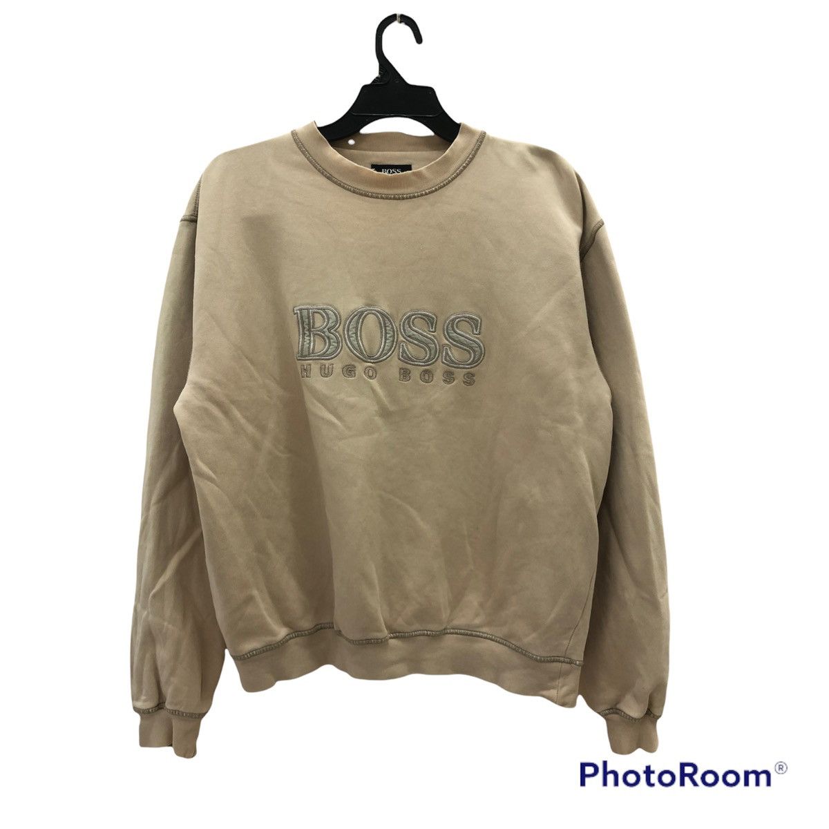 Hugo Boss × Japanese Brand HUGO BOSS Sweatshirt with big embroidery logo Size US XL / EU 56 / 4 - 1 Thumbnail