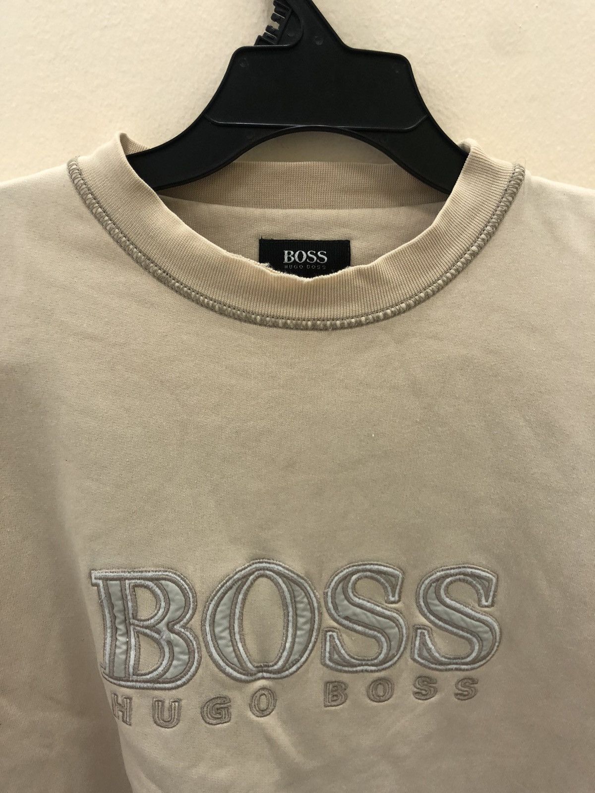 Hugo Boss × Japanese Brand HUGO BOSS Sweatshirt with big embroidery logo Size US XL / EU 56 / 4 - 6 Thumbnail