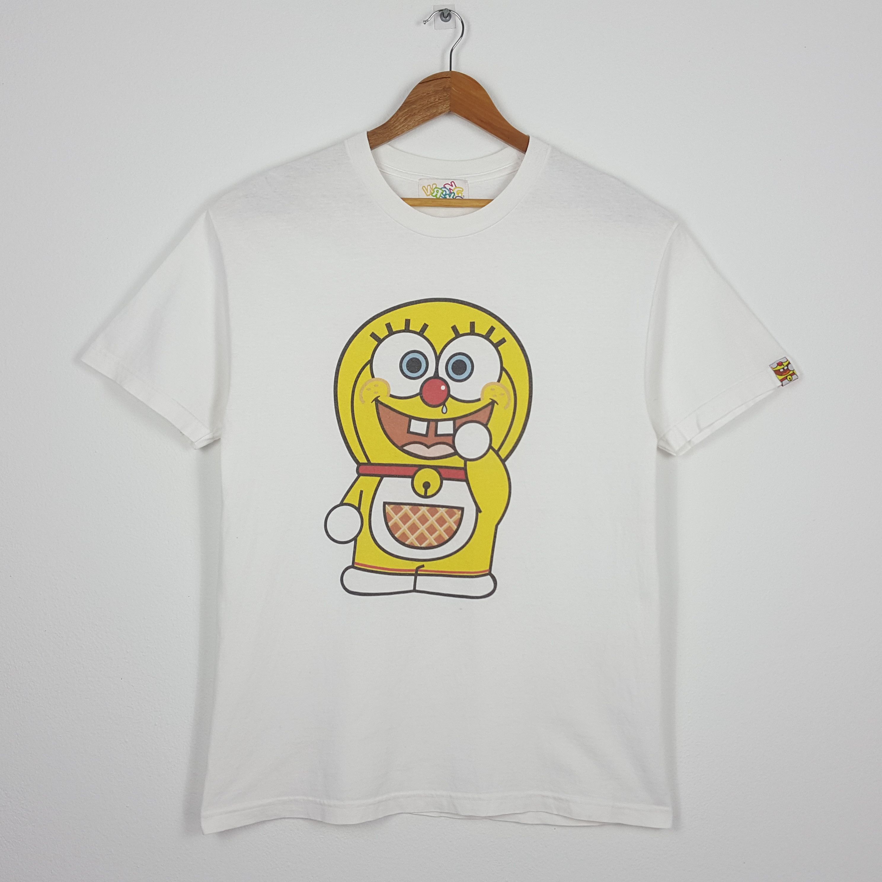 Nickelodeon × Vintage Vintage SpongeBob Squarepants X Doraemon Parody T-Shirt Size US L / EU 52-54 / 3 - 1 Thumbnail