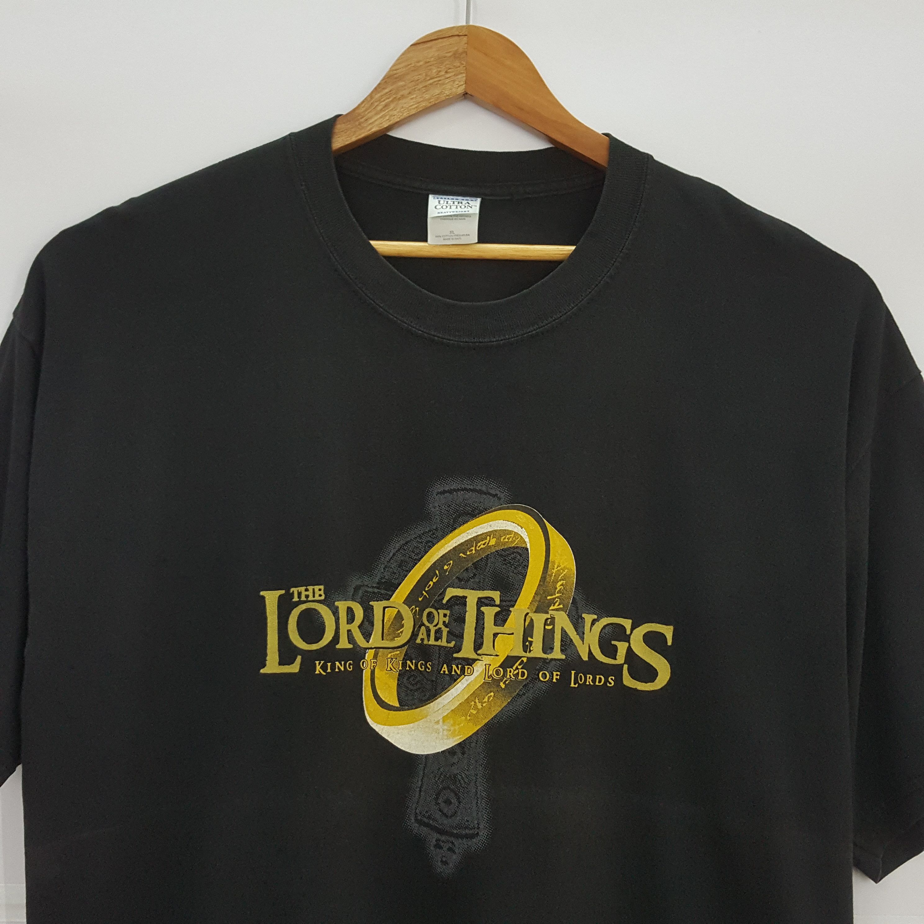 Vintage Vintage THE LORD OF ALL THINGS parody THE LORD OF THE RING Size US XL / EU 56 / 4 - 4 Thumbnail