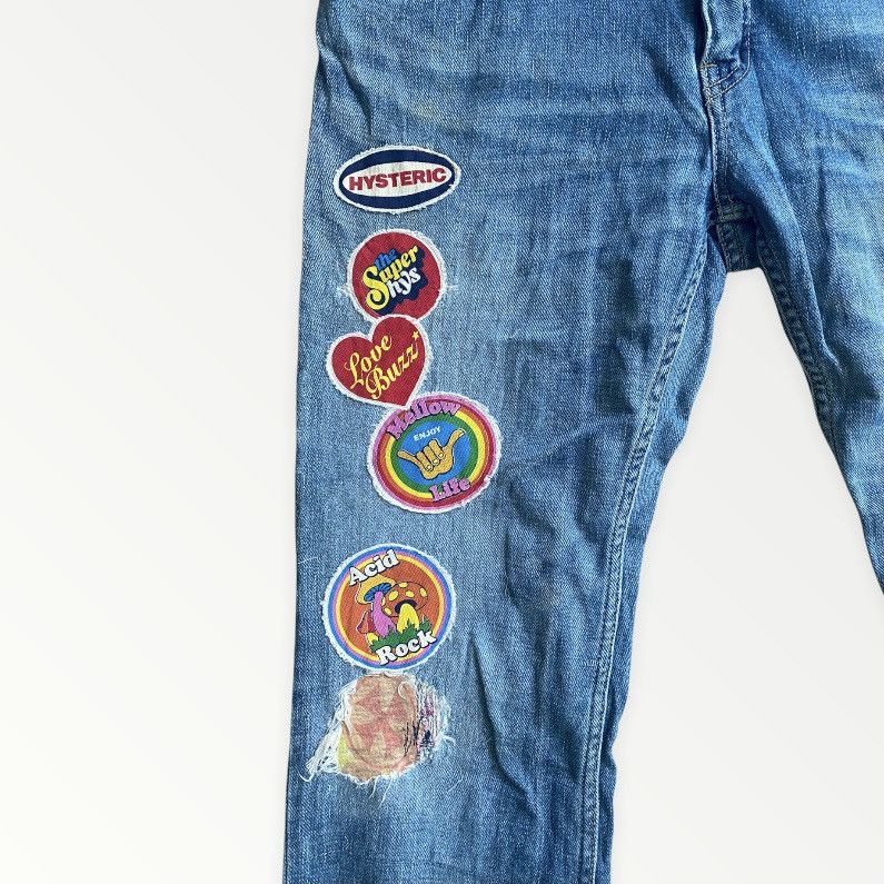 Hysteric Glamour Hysteric Glamour Psychedelic Patchwork Denim Size US 32 / EU 48 - 3 Thumbnail