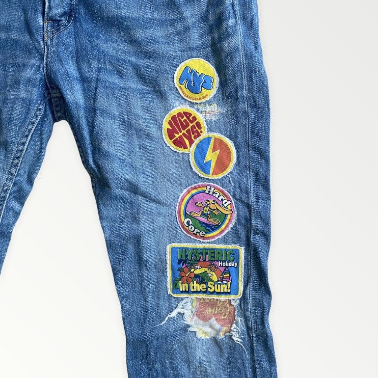 Hysteric Glamour Hysteric Glamour Psychedelic Patchwork Denim Size US 32 / EU 48 - 4 Thumbnail