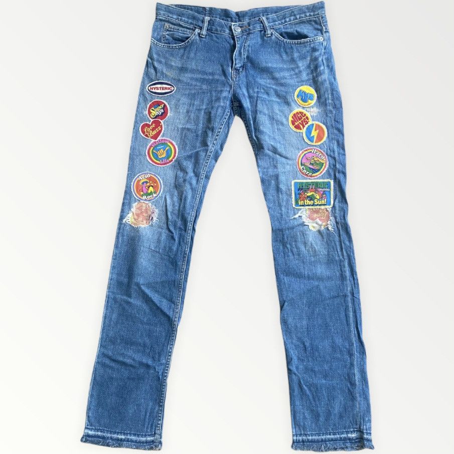 Hysteric Glamour Hysteric Glamour Psychedelic Patchwork Denim Size US 32 / EU 48 - 1 Thumbnail