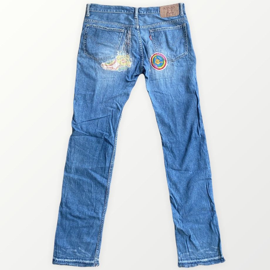 Hysteric Glamour Hysteric Glamour Psychedelic Patchwork Denim Size US 32 / EU 48 - 2 Thumbnail