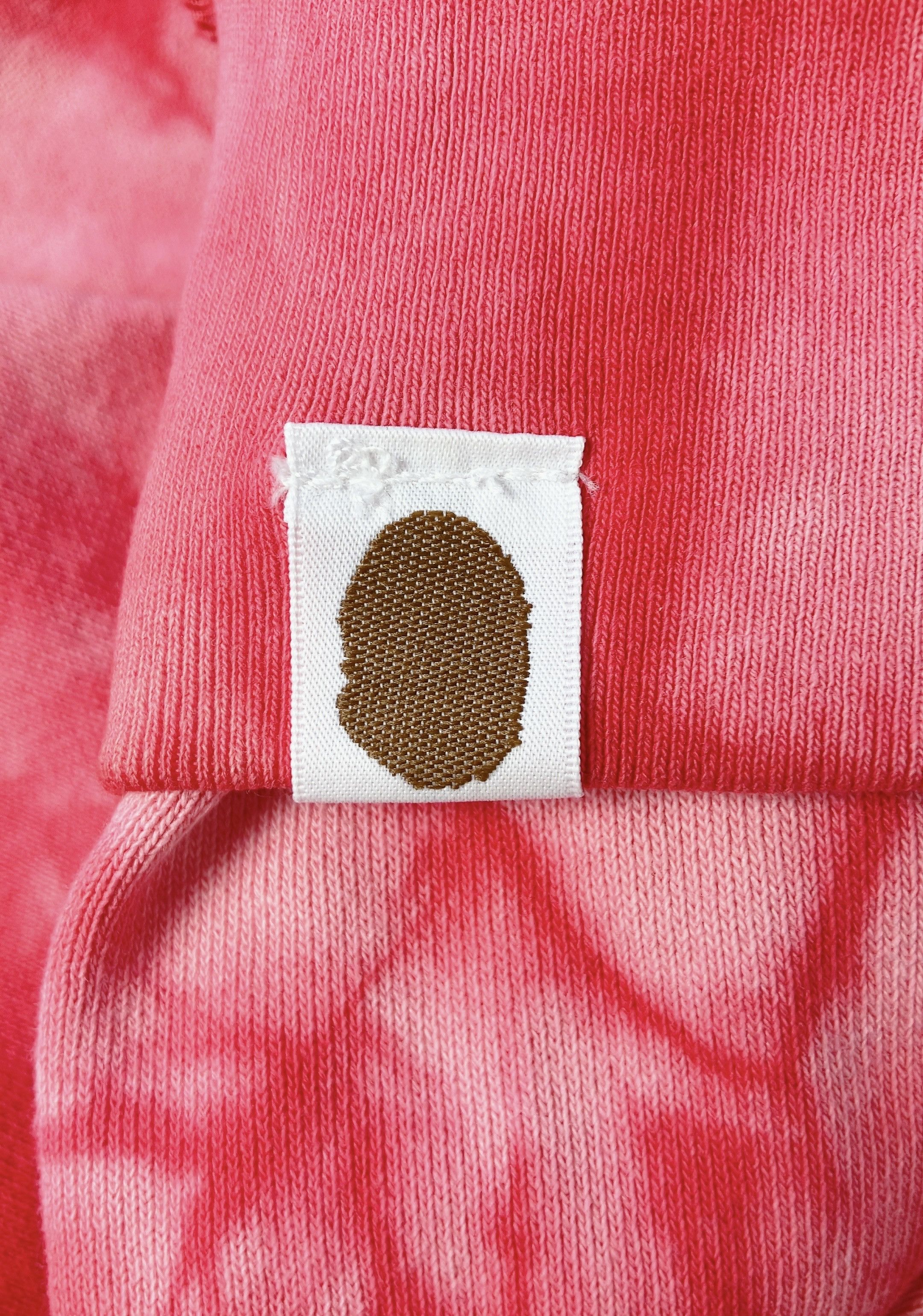 Bape Bape Pink tie dye College Logo Full Zip Hoodie White Size US M / EU 48-50 / 2 - 11 Thumbnail