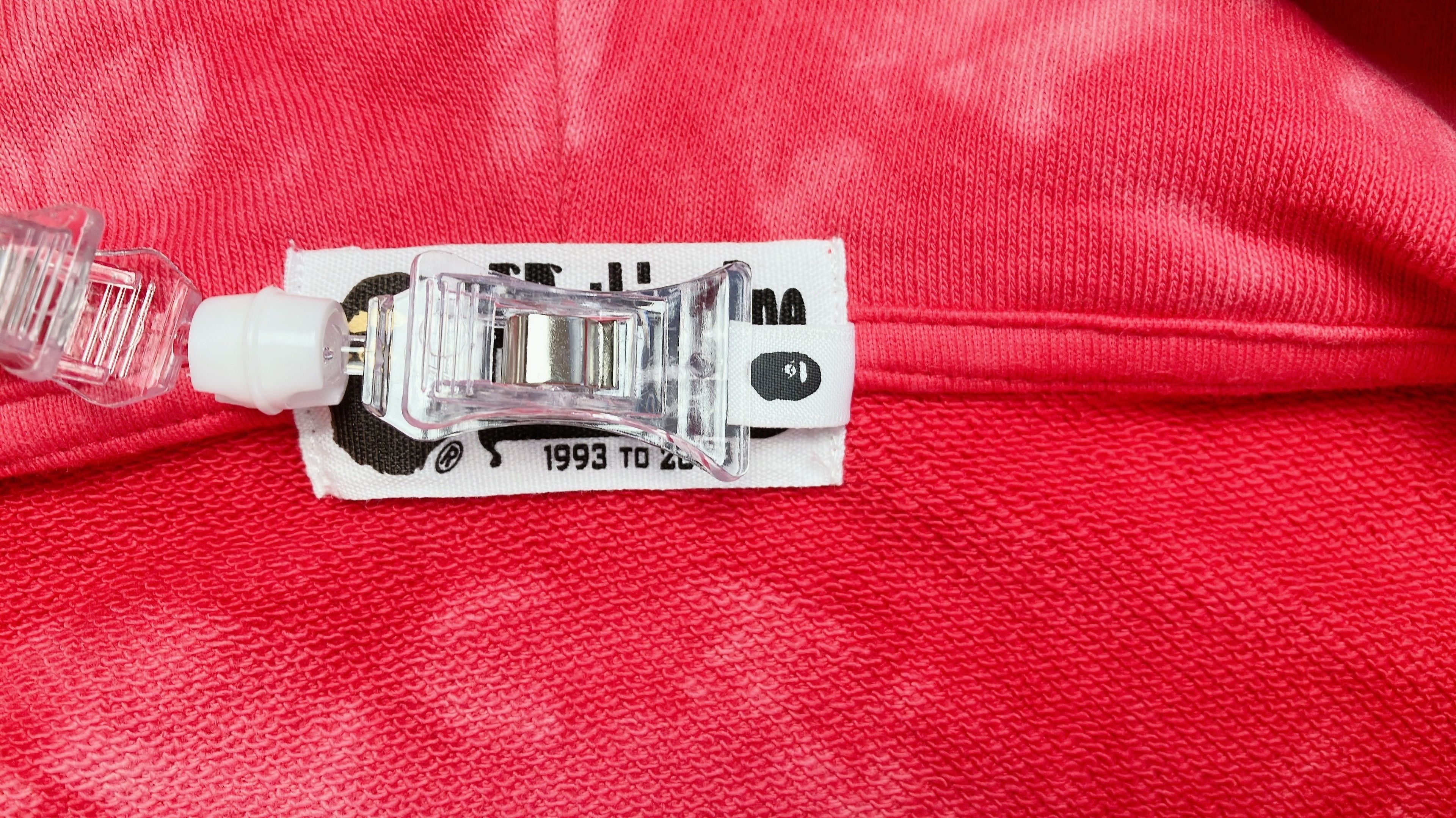 Bape Bape Pink tie dye College Logo Full Zip Hoodie White Size US M / EU 48-50 / 2 - 13 Thumbnail