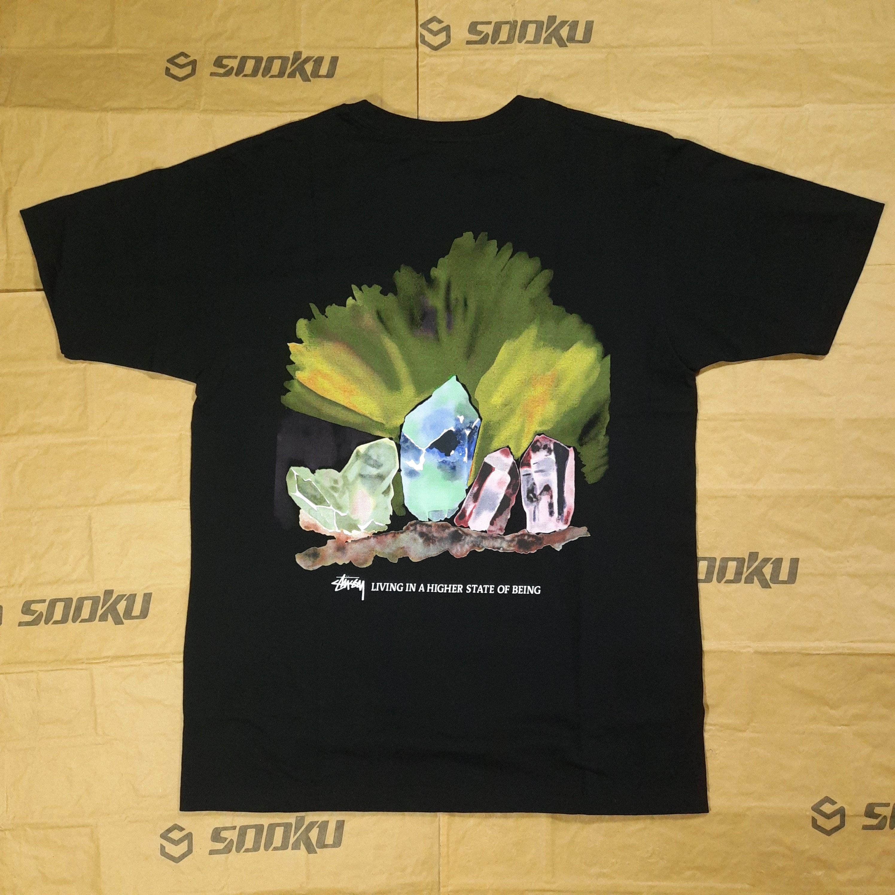 Image of Stussy Gem Stones Tshirt in Black, Men's (Size XL)