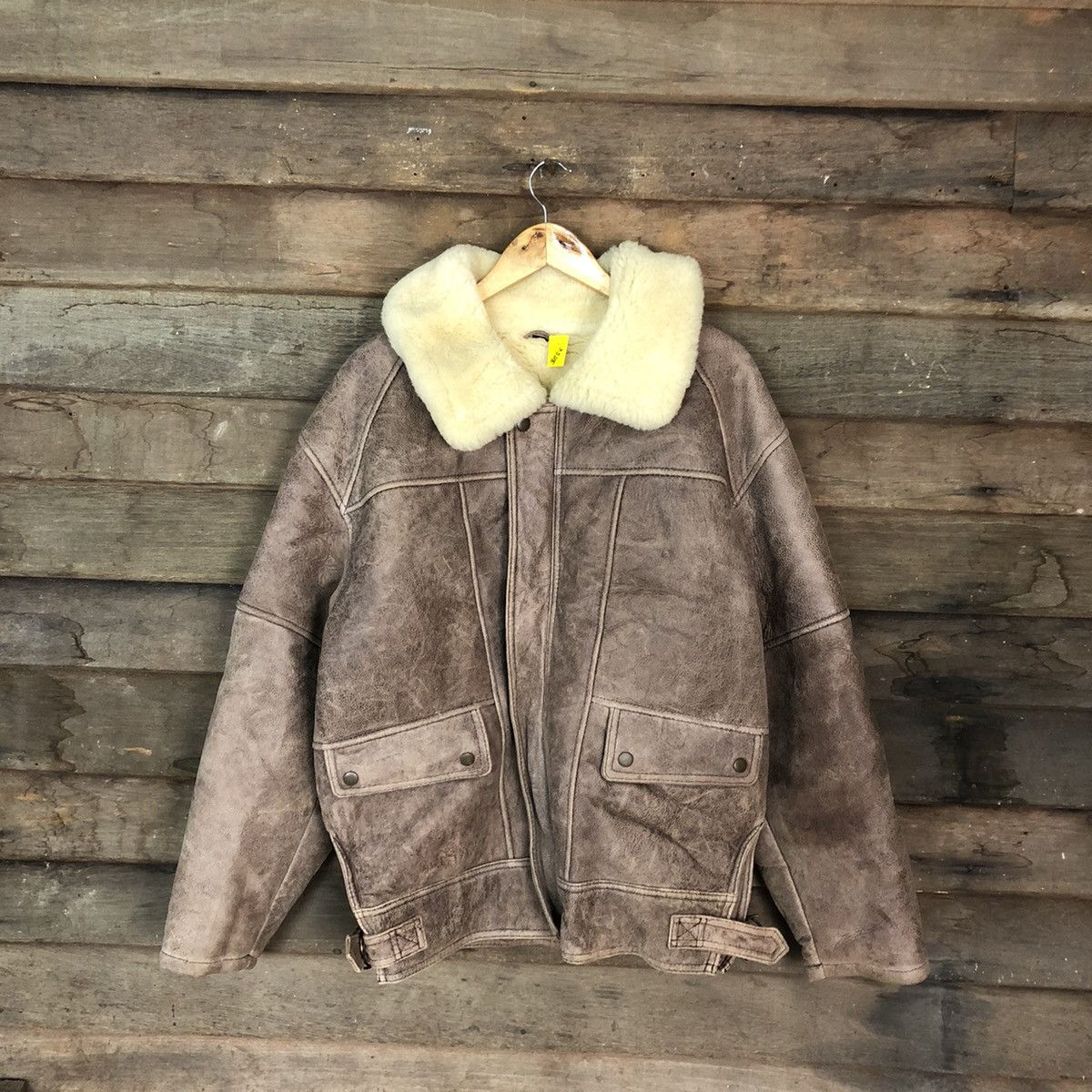 Vintage DL Japan vintage Brown Leather Jacket winter season #3856 Size US L / EU 52-54 / 3 - 1 Thumbnail