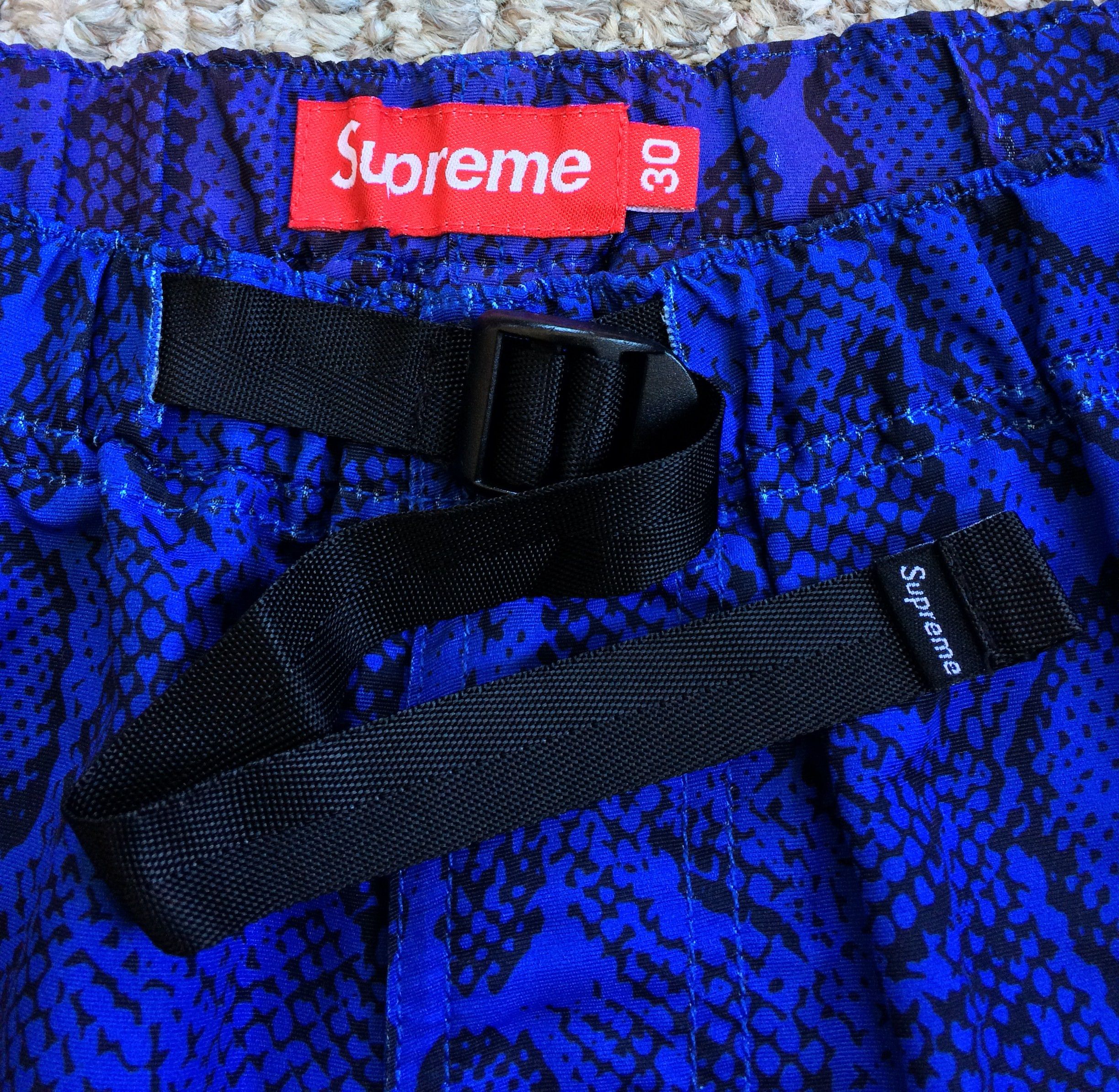 Supreme S/S 2012 Supreme Snakeskin Belted Shorts Size US 30 / EU 46 - 2 Thumbnail