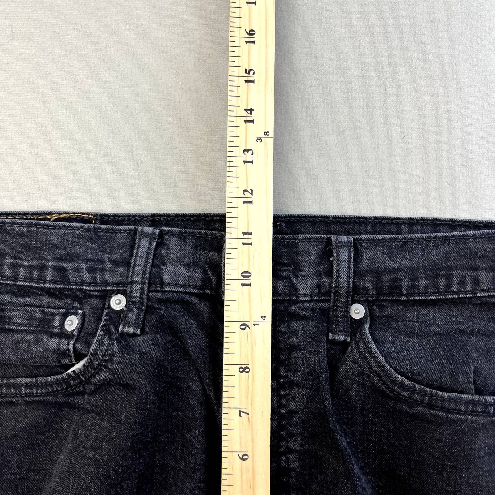 Levi's Levis 514 Jeans Mens 36x30 Black Denim Straight Leg Charcoal Size US 36 / EU 52 - 12 Thumbnail