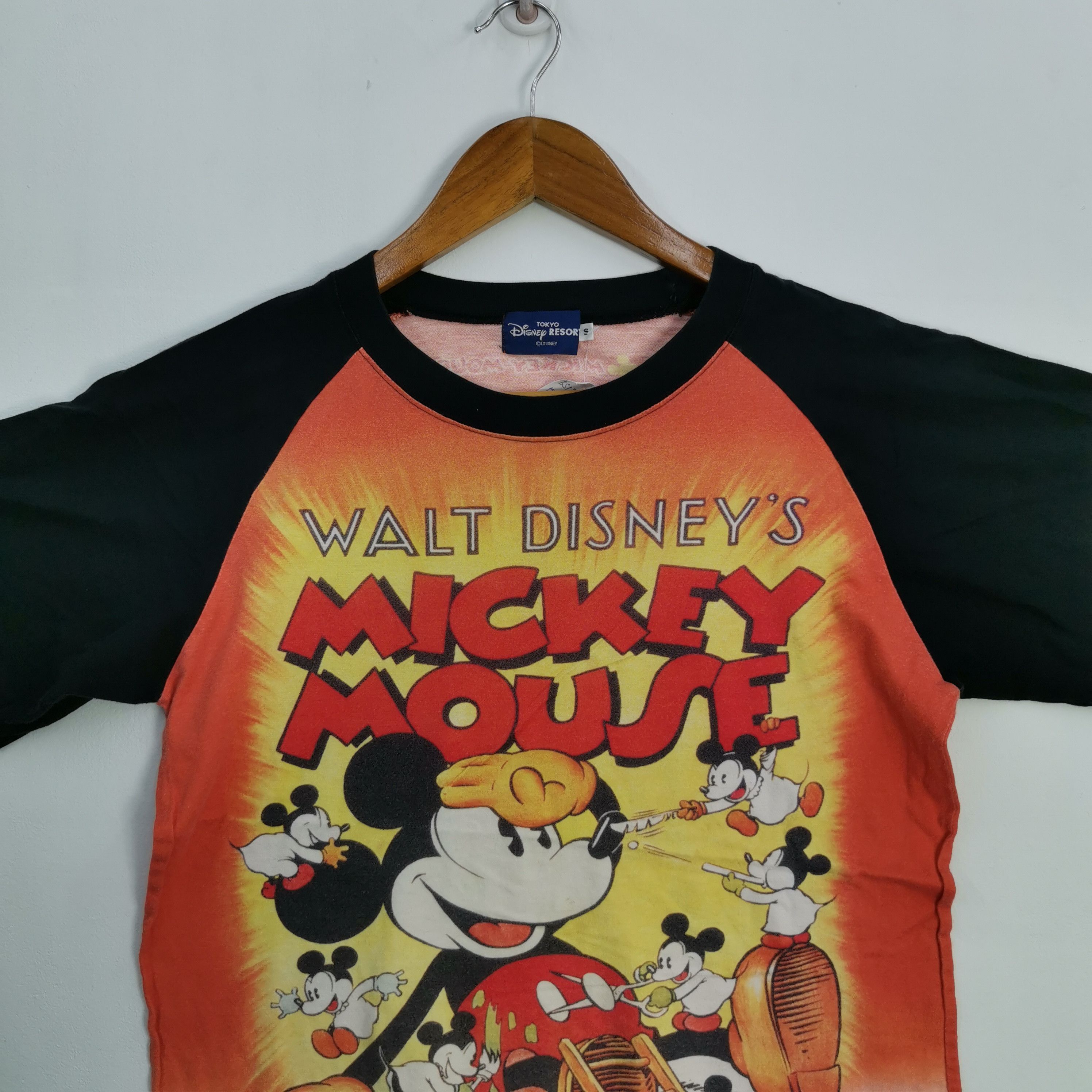 Cartoon Network × Disney × Vintage Vintage Mickey Mouse T-Shirt Disney Cartoon Overprint Tee Size US S / EU 44-46 / 1 - 3 Thumbnail