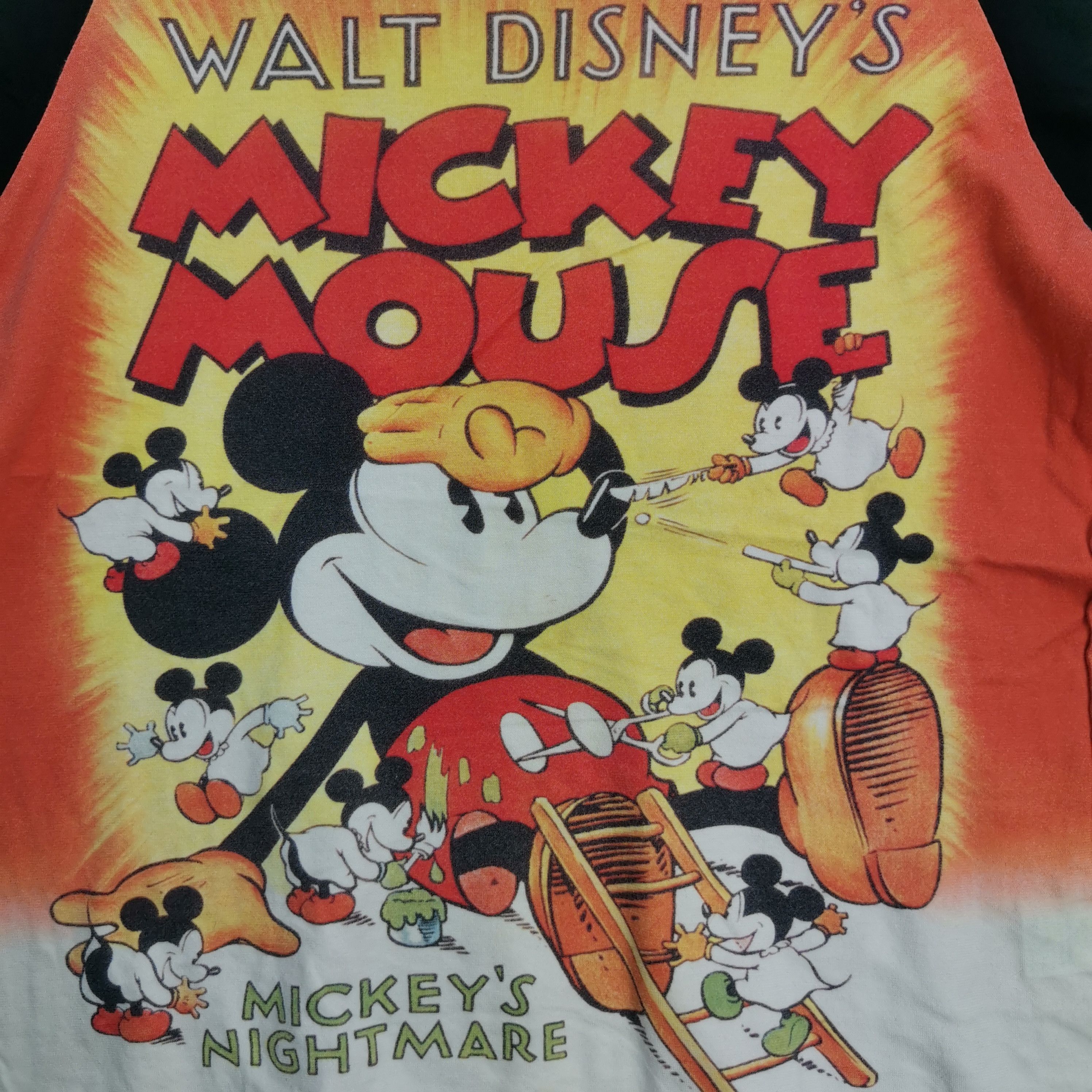 Cartoon Network × Disney × Vintage Vintage Mickey Mouse T-Shirt Disney Cartoon Overprint Tee Size US S / EU 44-46 / 1 - 4 Thumbnail