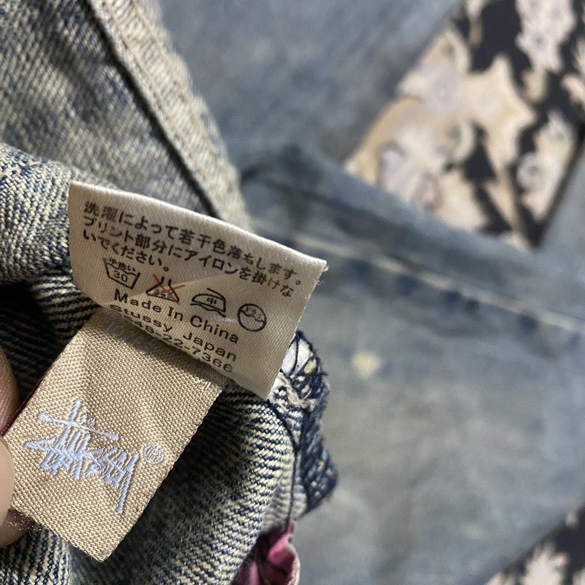 Stussy Vintage Stussy Thrashed Denim Jeans Pocket Logo Size US 32 / EU 48 - 18 Thumbnail