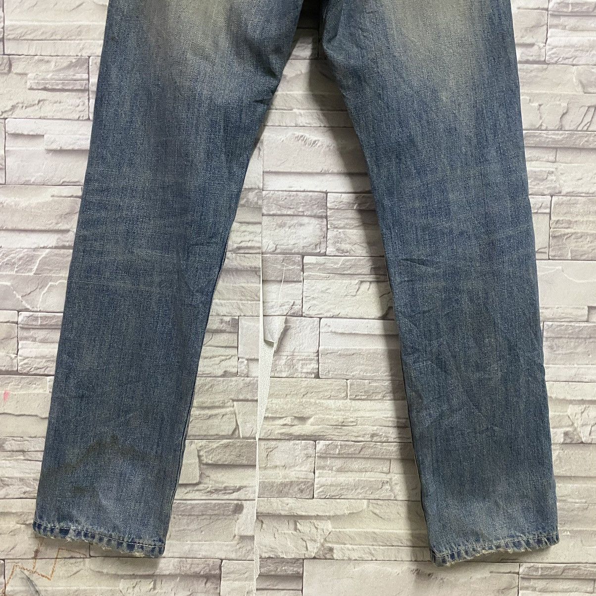 Stussy Vintage Stussy Thrashed Denim Jeans Pocket Logo Size US 32 / EU 48 - 15 Thumbnail