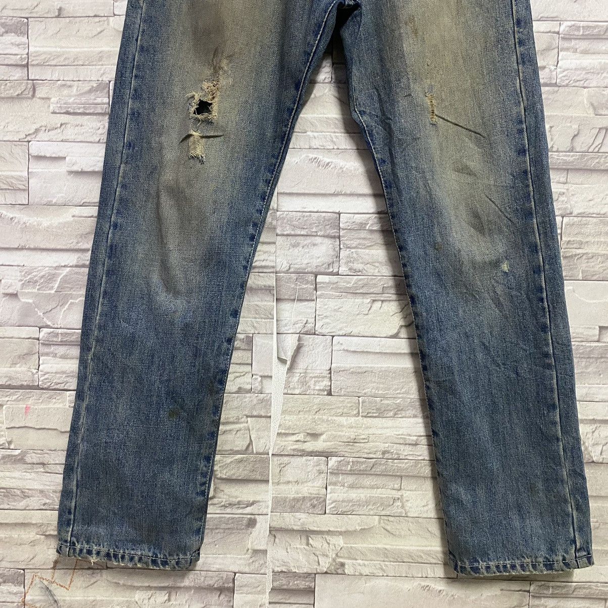 Stussy Vintage Stussy Thrashed Denim Jeans Pocket Logo Size US 32 / EU 48 - 9 Thumbnail