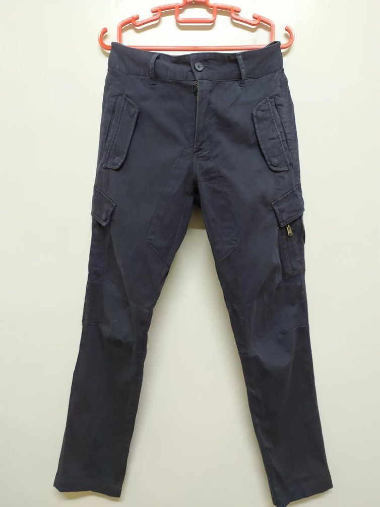 image of Comdes Combine x Vintage Code Combine Cargo Pants Multipocket in Blue Black, Men's (Size 33)