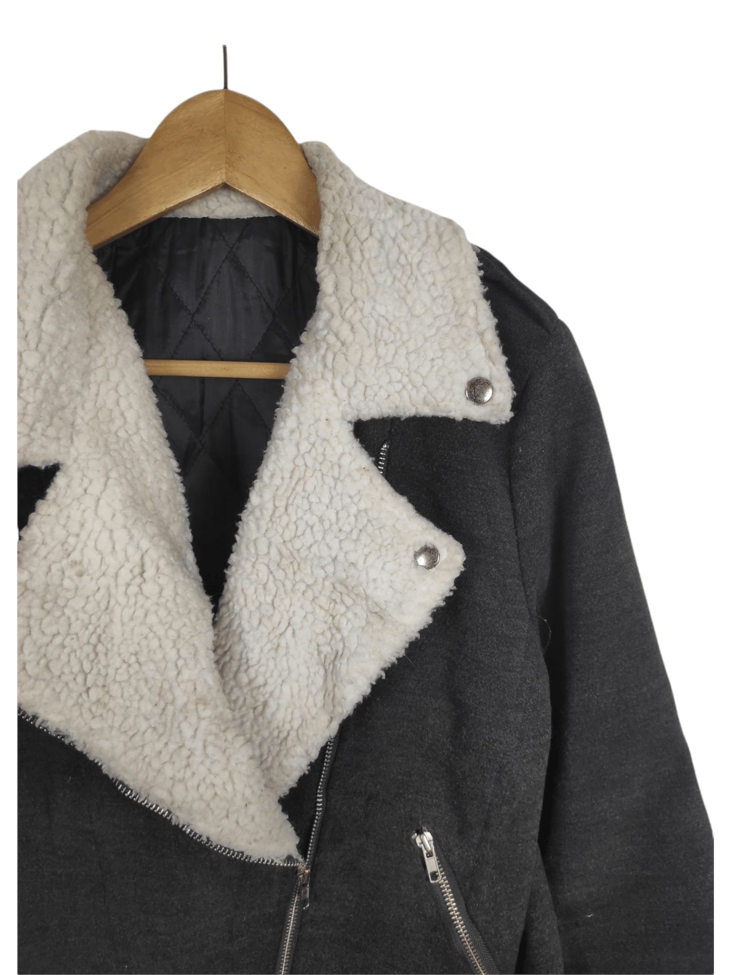 Other Vintage Unbrand Sherpa B-3 Style Winter Jacket Size US M / EU 48-50 / 2 - 2 Thumbnail