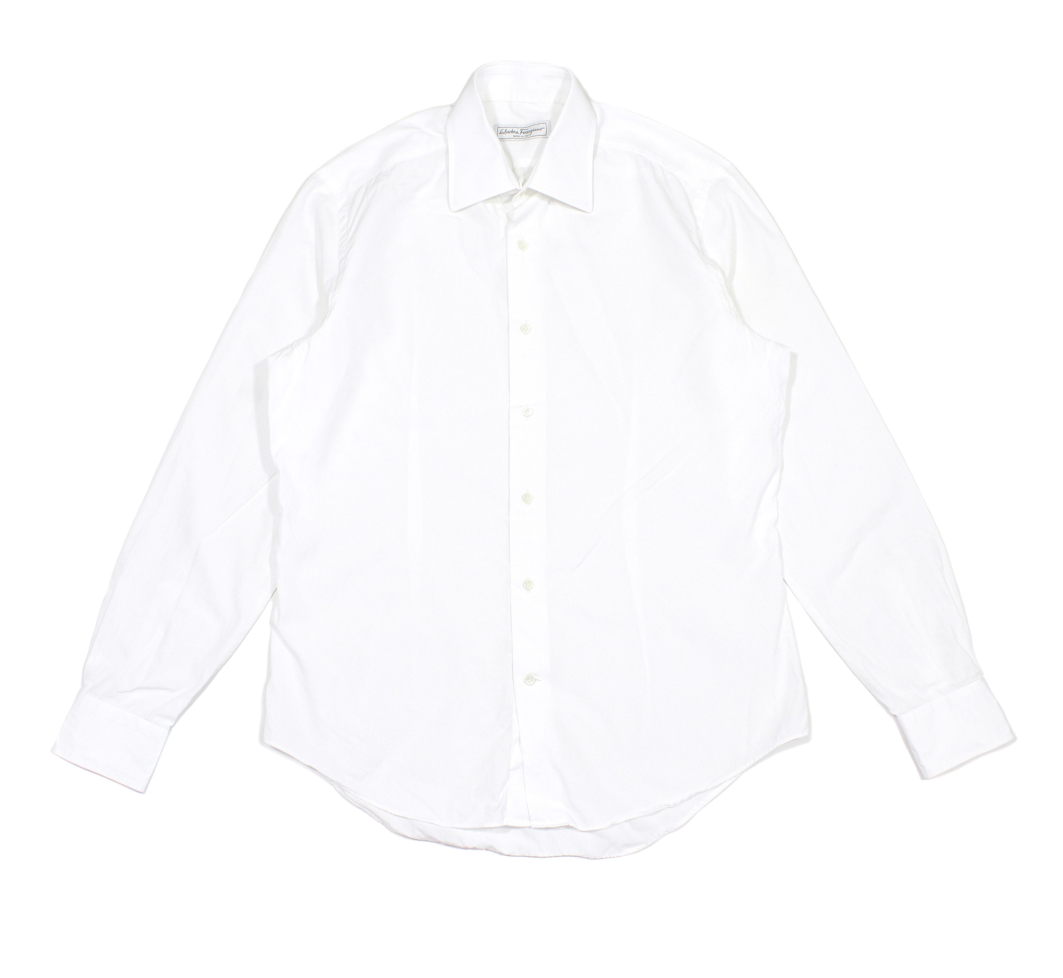 Salvatore Ferragamo Dress White Shirt Size US M / EU 48-50 / 2 - 1 Thumbnail