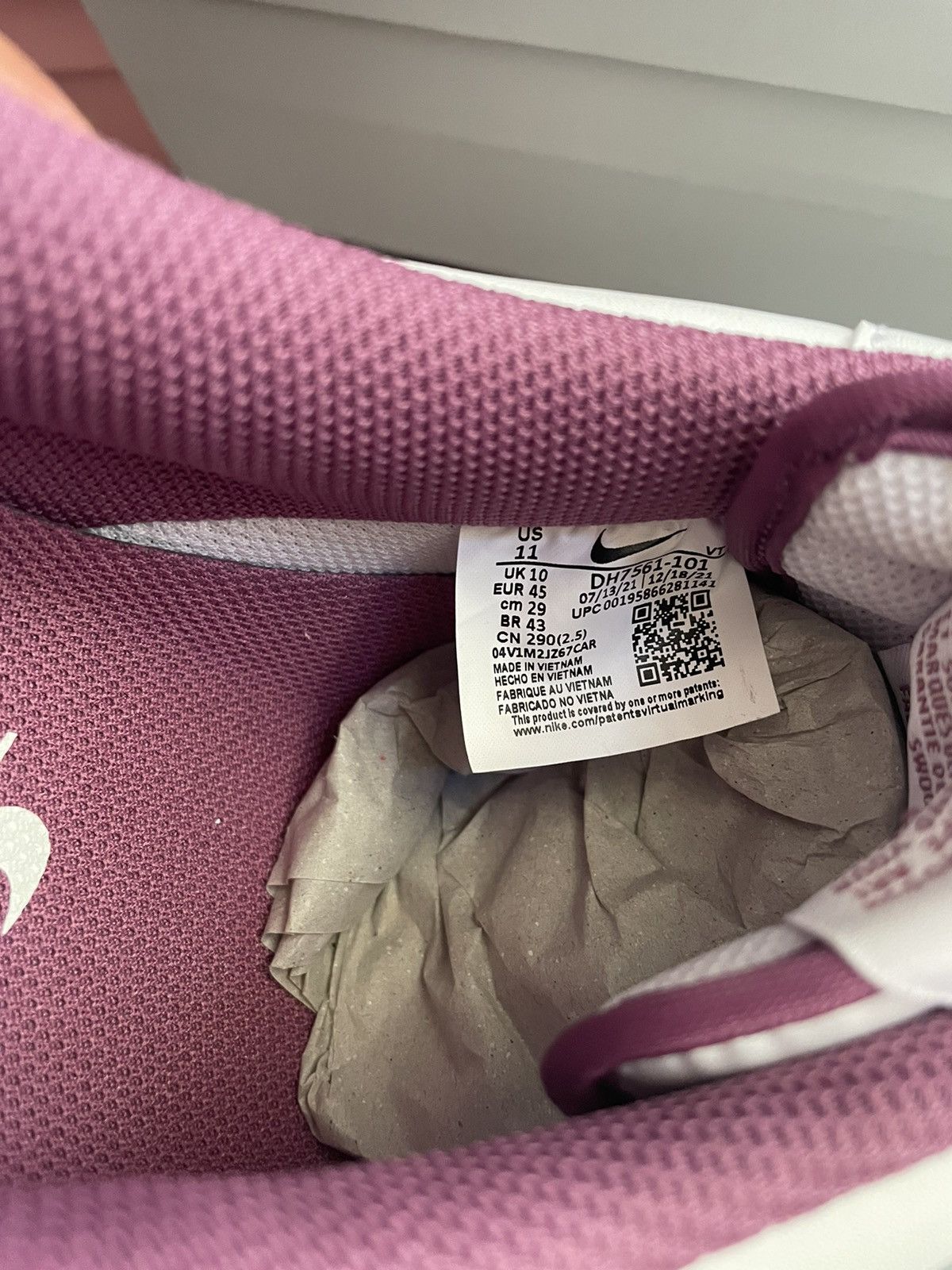 Nike Nike Air Force 1 ‘07 Light Bordeaux 2022 Size US 10 / EU 43 - 7 Thumbnail
