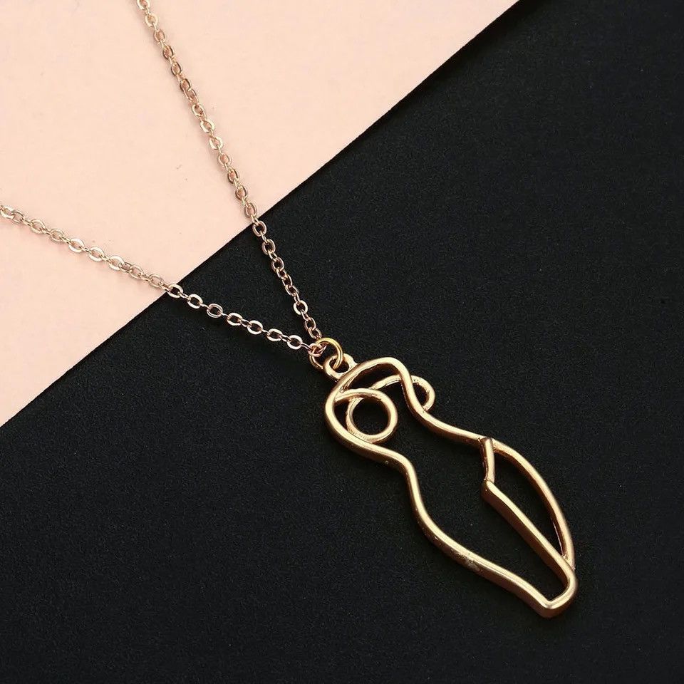 Jewelry Creative Nude Naked Charm Pendant Necklaces Size ONE SIZE - 2 Thumbnail
