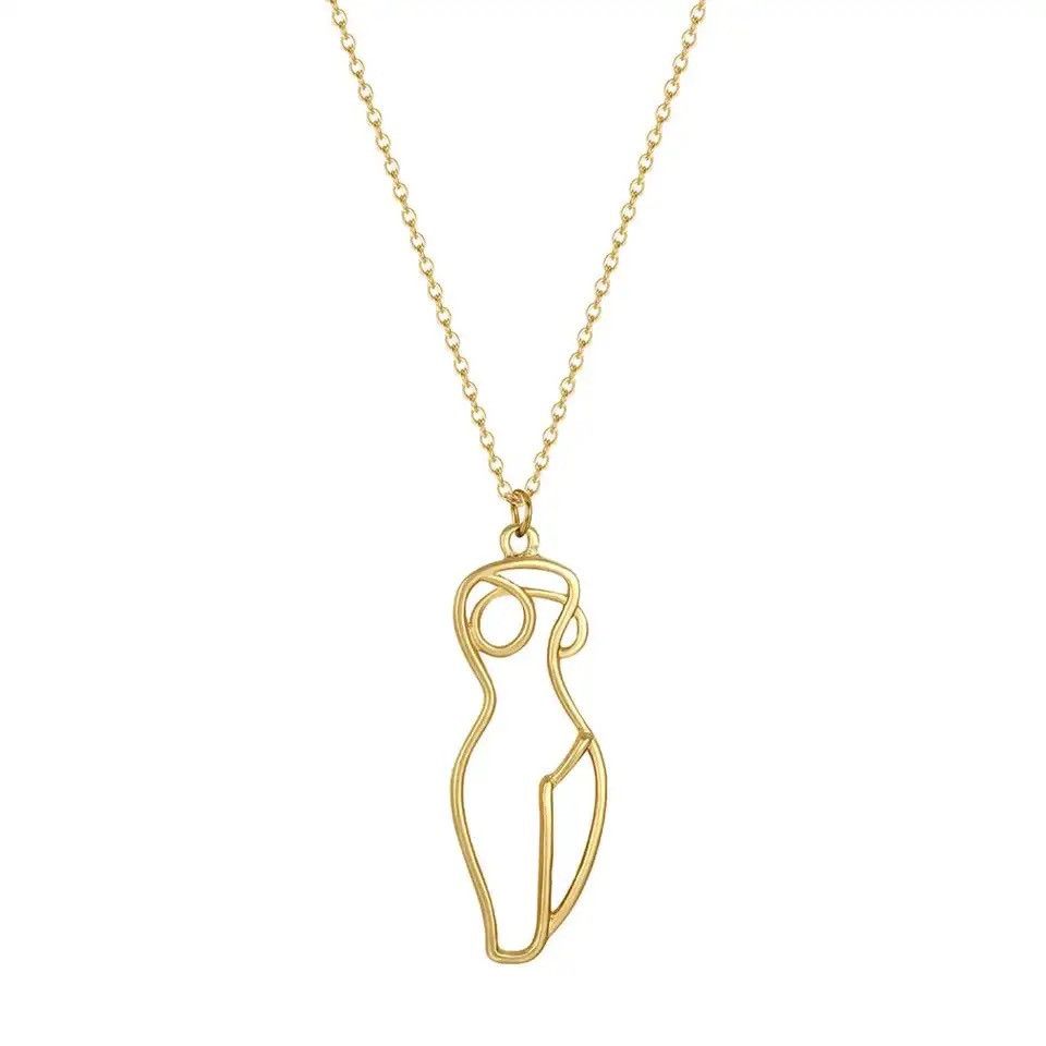Jewelry Creative Nude Naked Charm Pendant Necklaces Size ONE SIZE - 1 Thumbnail