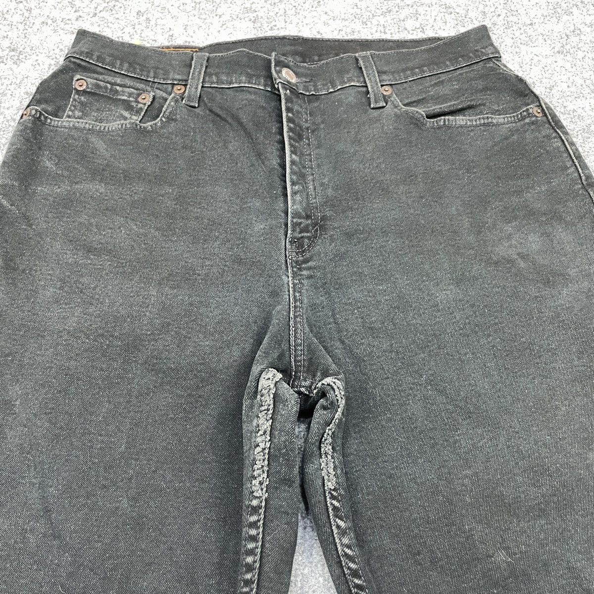 Levi's × Vintage Vintage Levi's 550 Super Black faded Jeans -wc 255 Size US 32 / EU 48 - 4 Thumbnail