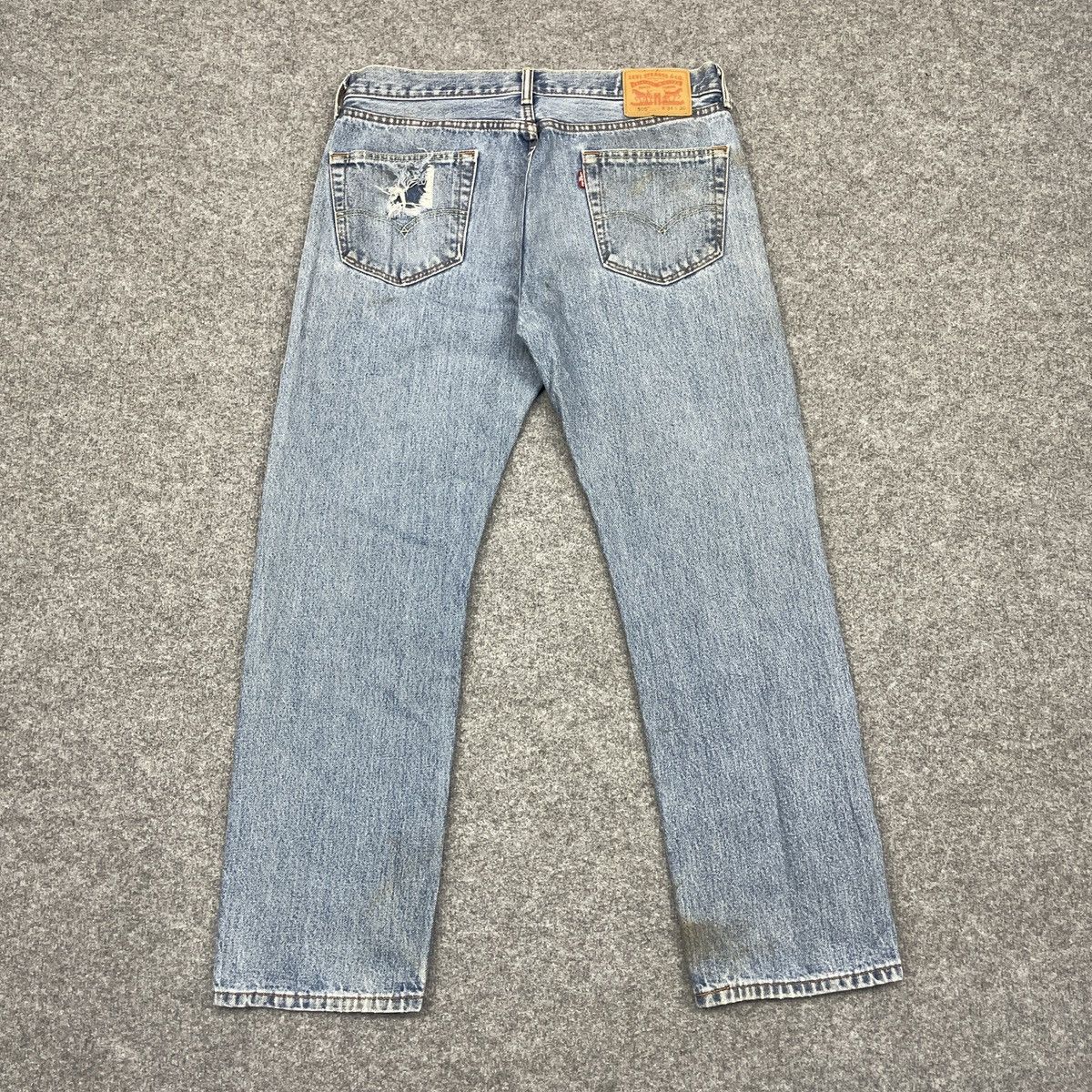 Levi's × Vintage Vintage Levi's 505 Distressed Faded Jeans -wc 256 Size US 35 - 2 Thumbnail