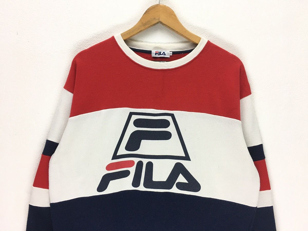 Fila × Vintage Vintage Fila Multicolour Big Logo Sweatshirt Size US M / EU 48-50 / 2 - 3 Thumbnail