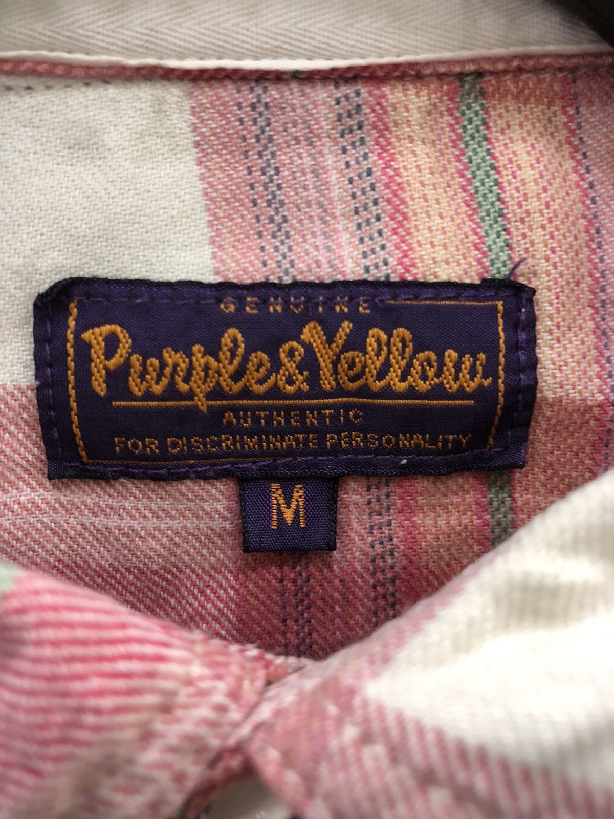 Japanese Brand × Vintage Purple & Yellow western shirt button ups Great patern Size US M / EU 48-50 / 2 - 3 Thumbnail
