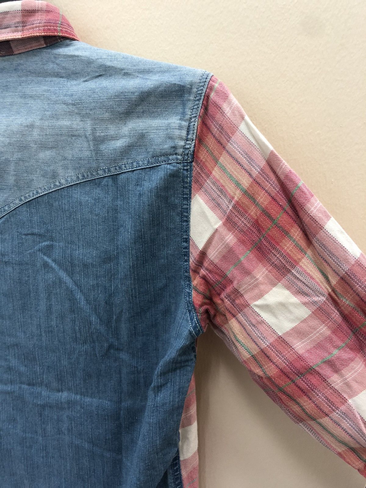 Japanese Brand × Vintage Purple & Yellow western shirt button ups Great patern Size US M / EU 48-50 / 2 - 8 Thumbnail