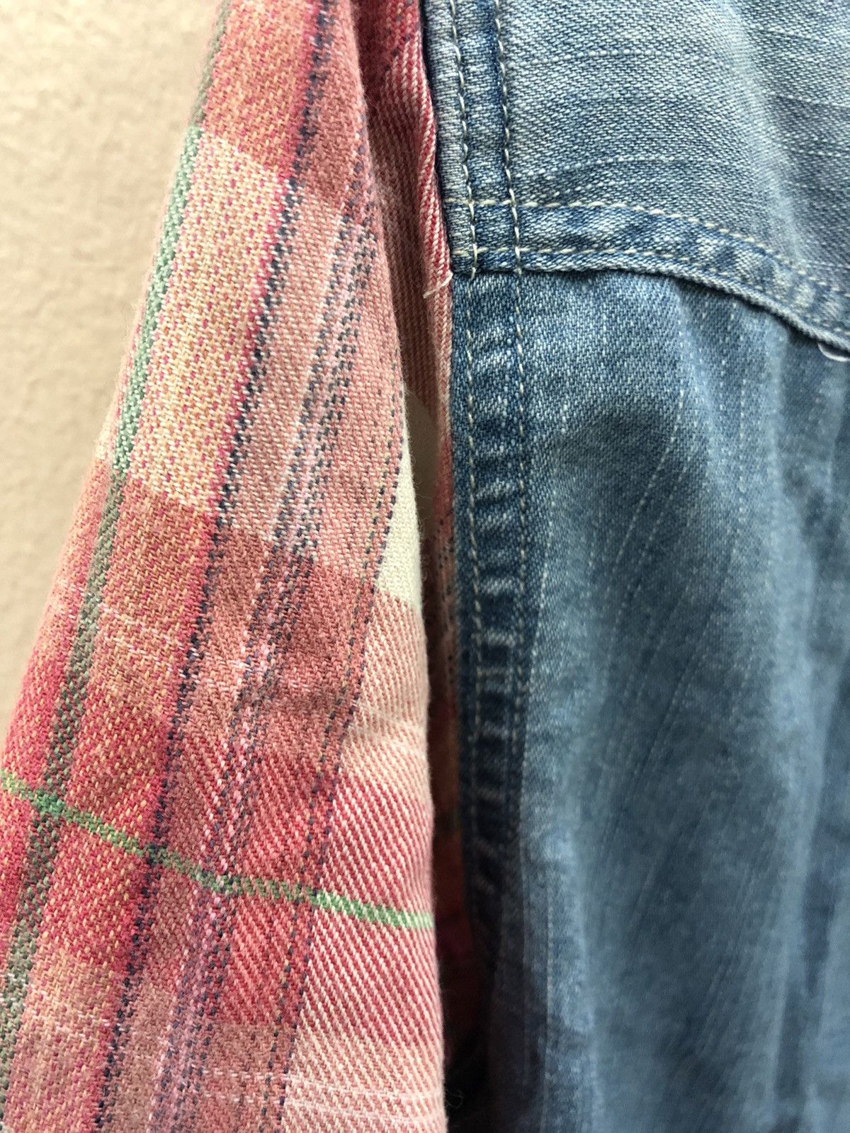 Japanese Brand × Vintage Purple & Yellow western shirt button ups Great patern Size US M / EU 48-50 / 2 - 10 Thumbnail